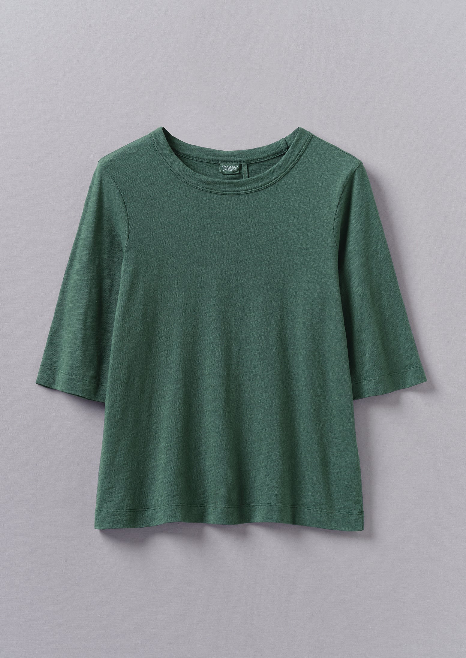 Organic Cotton Garment-Dyed Tee in Marble Green