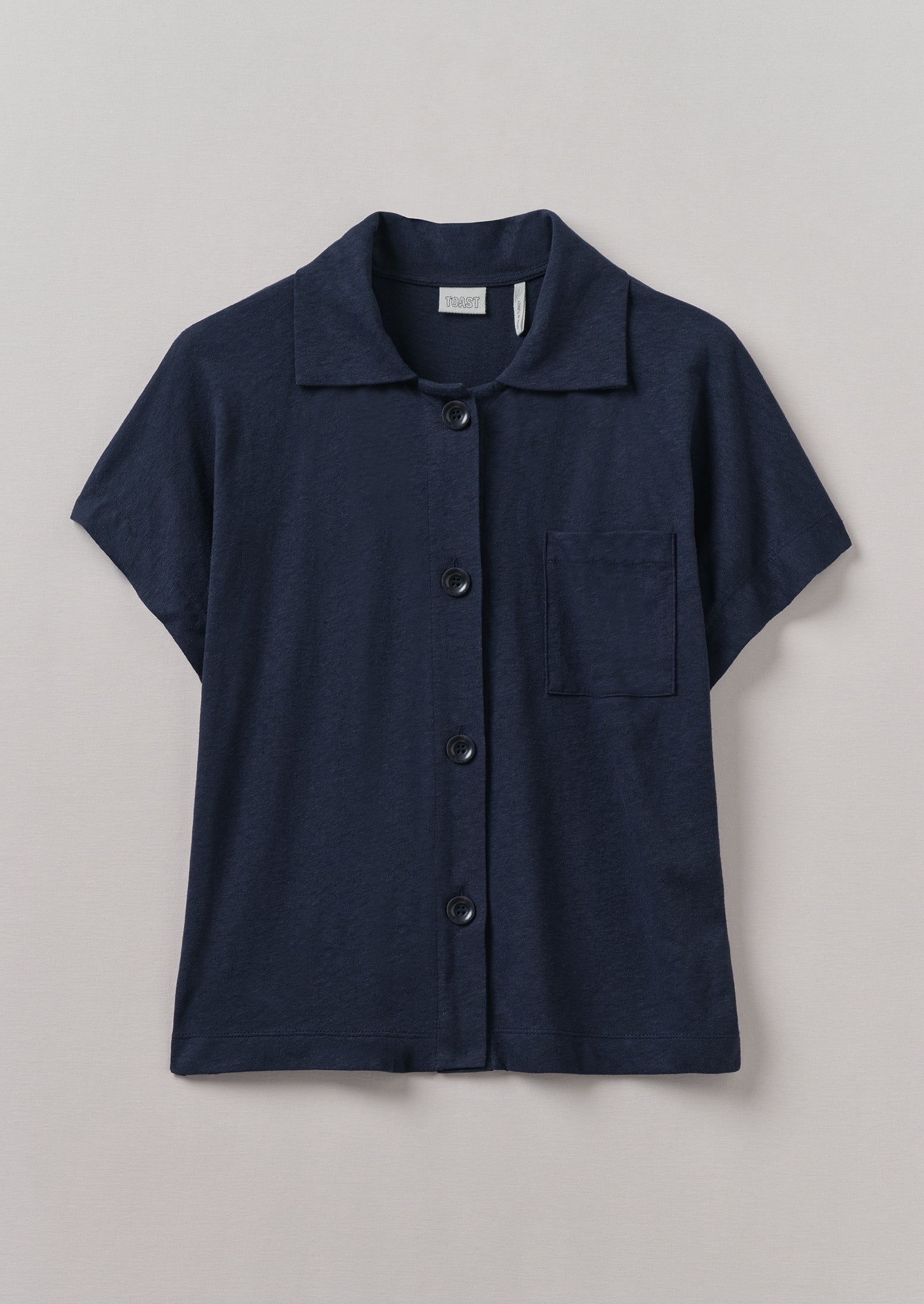 Slate Cotton Hemp Jersey Shirt for Comfort