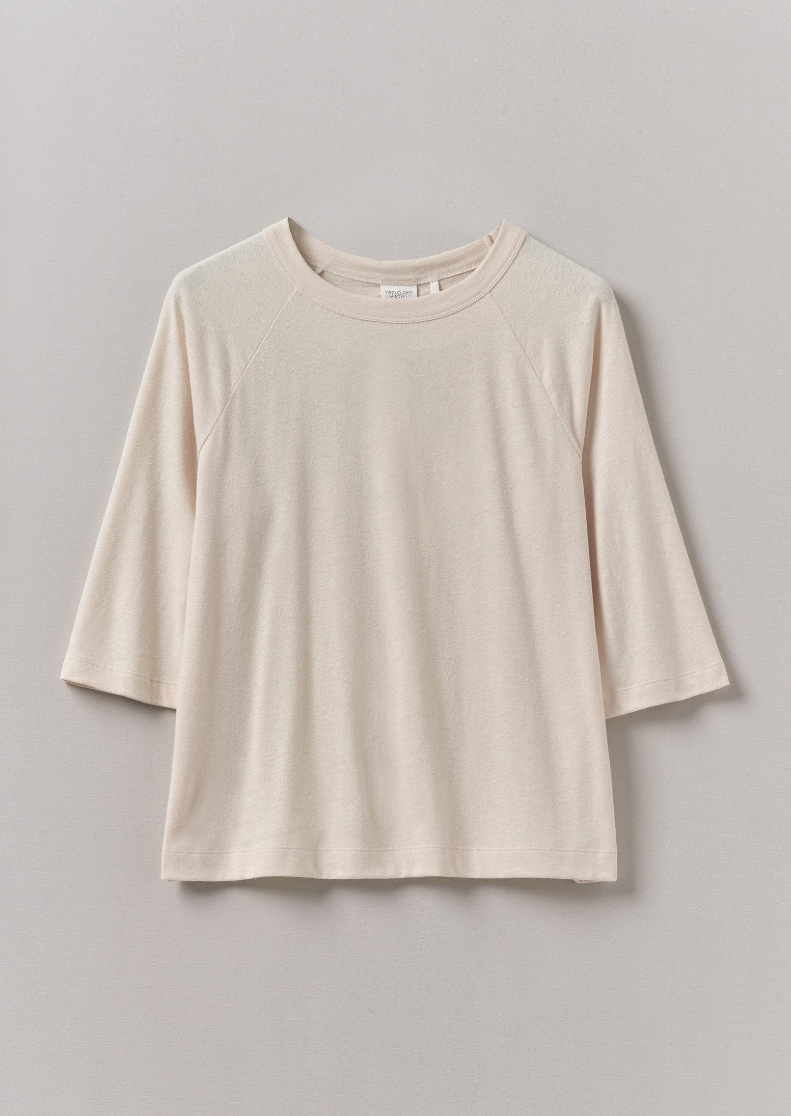Ecru Cotton Hemp Raglan T-Shirt