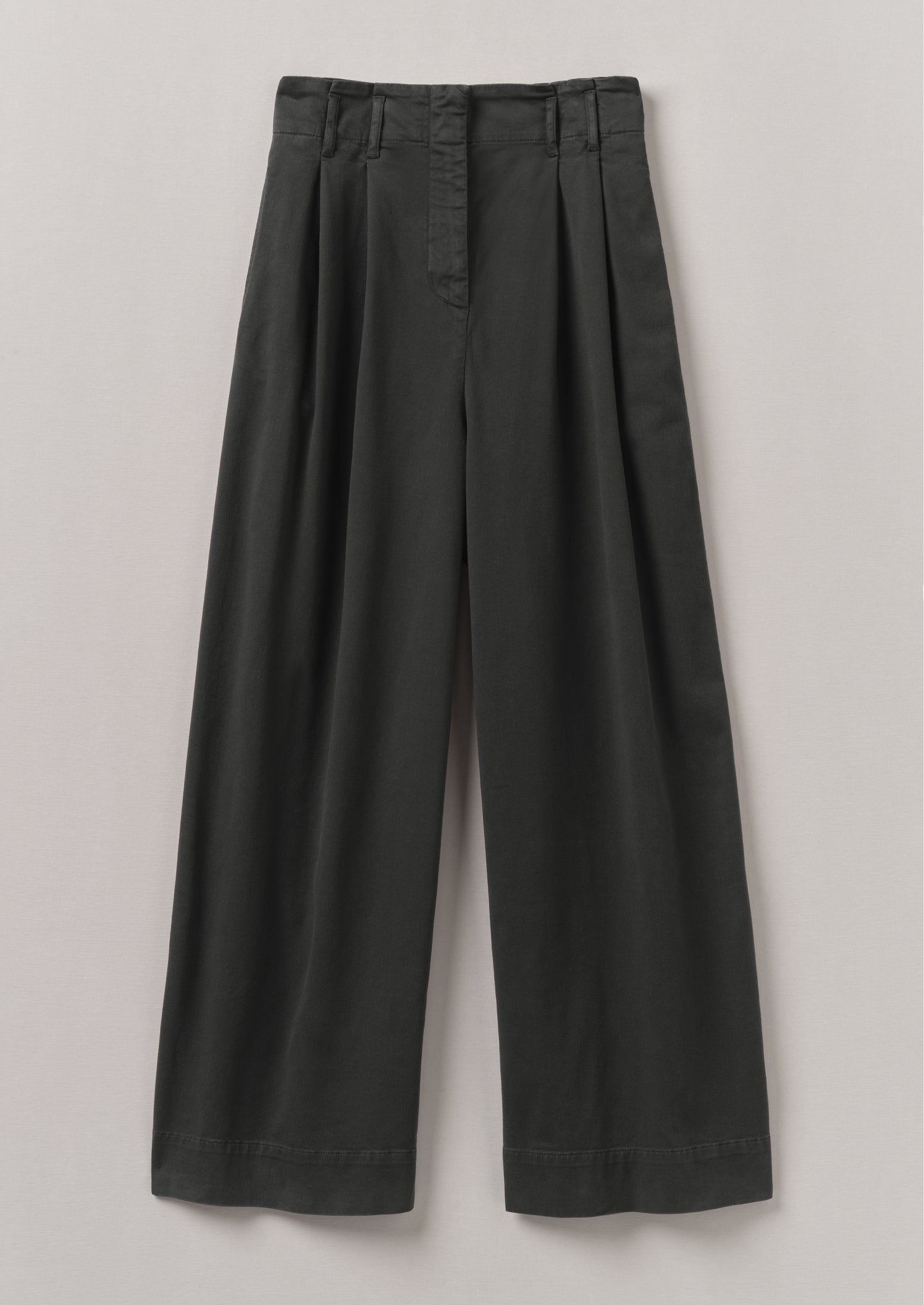 Soft Black Cotton Paper Bag Pants