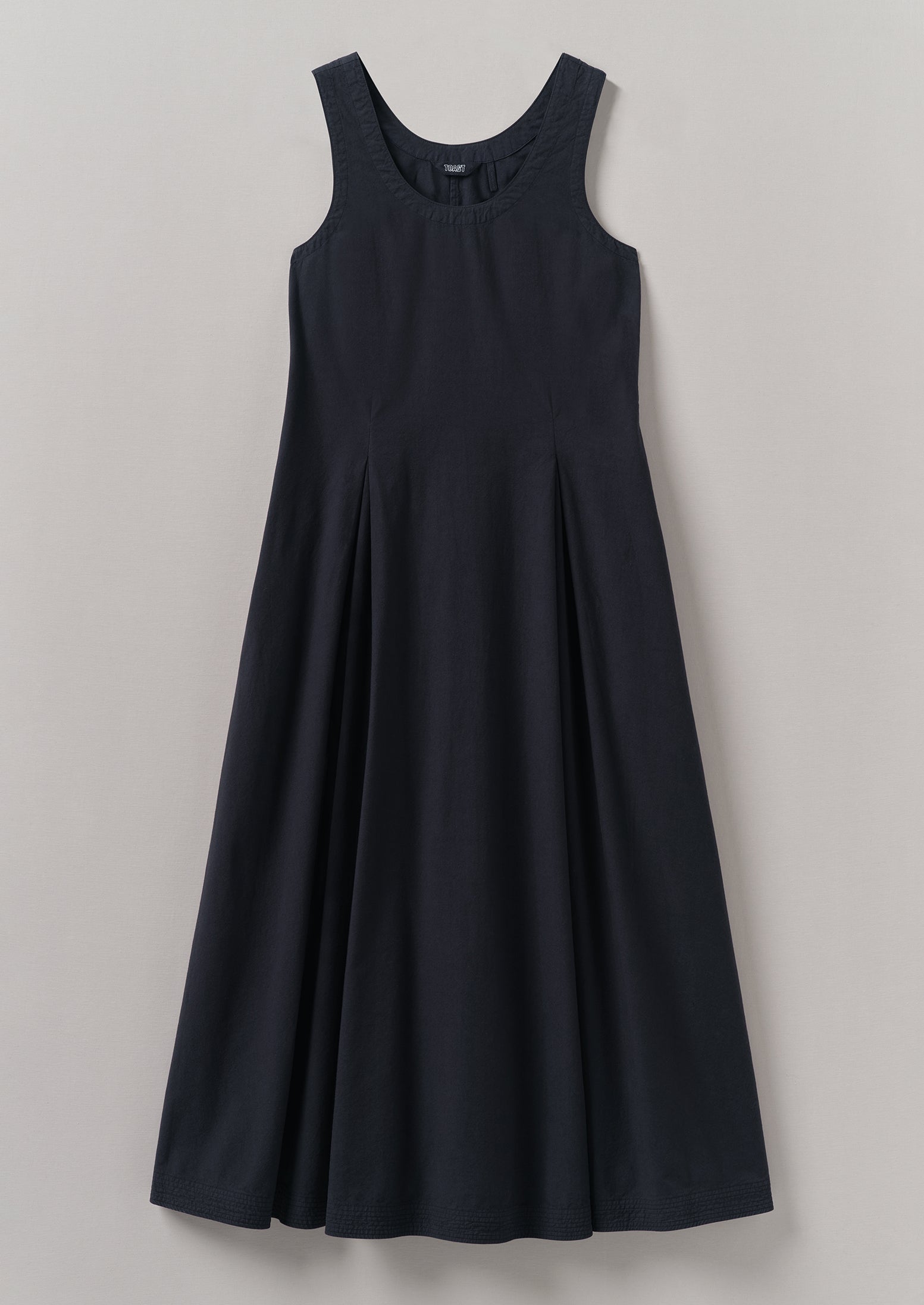 Raven Blue Cotton Poplin Sundress