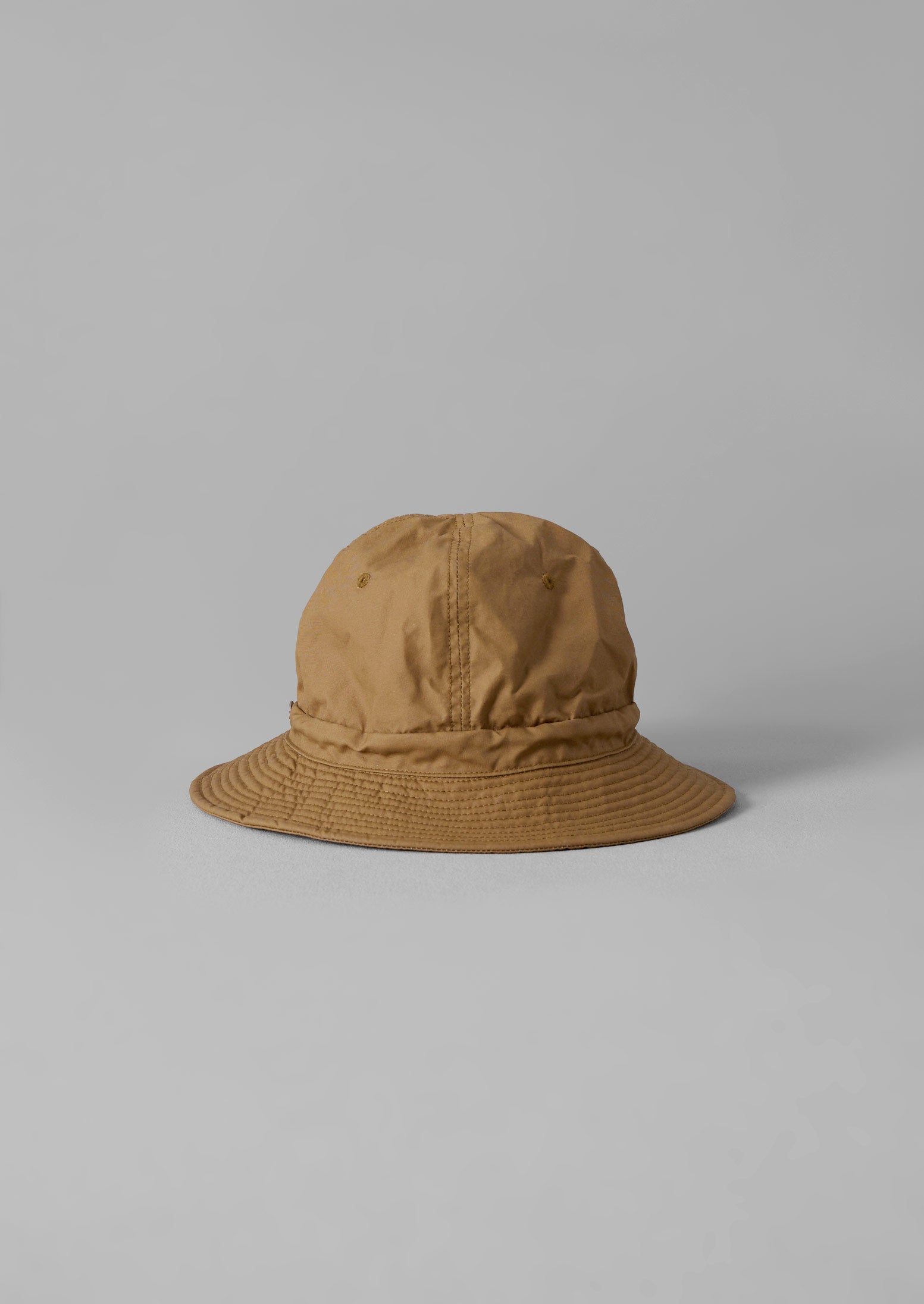 Beige Waxed Cotton Hat by Decho