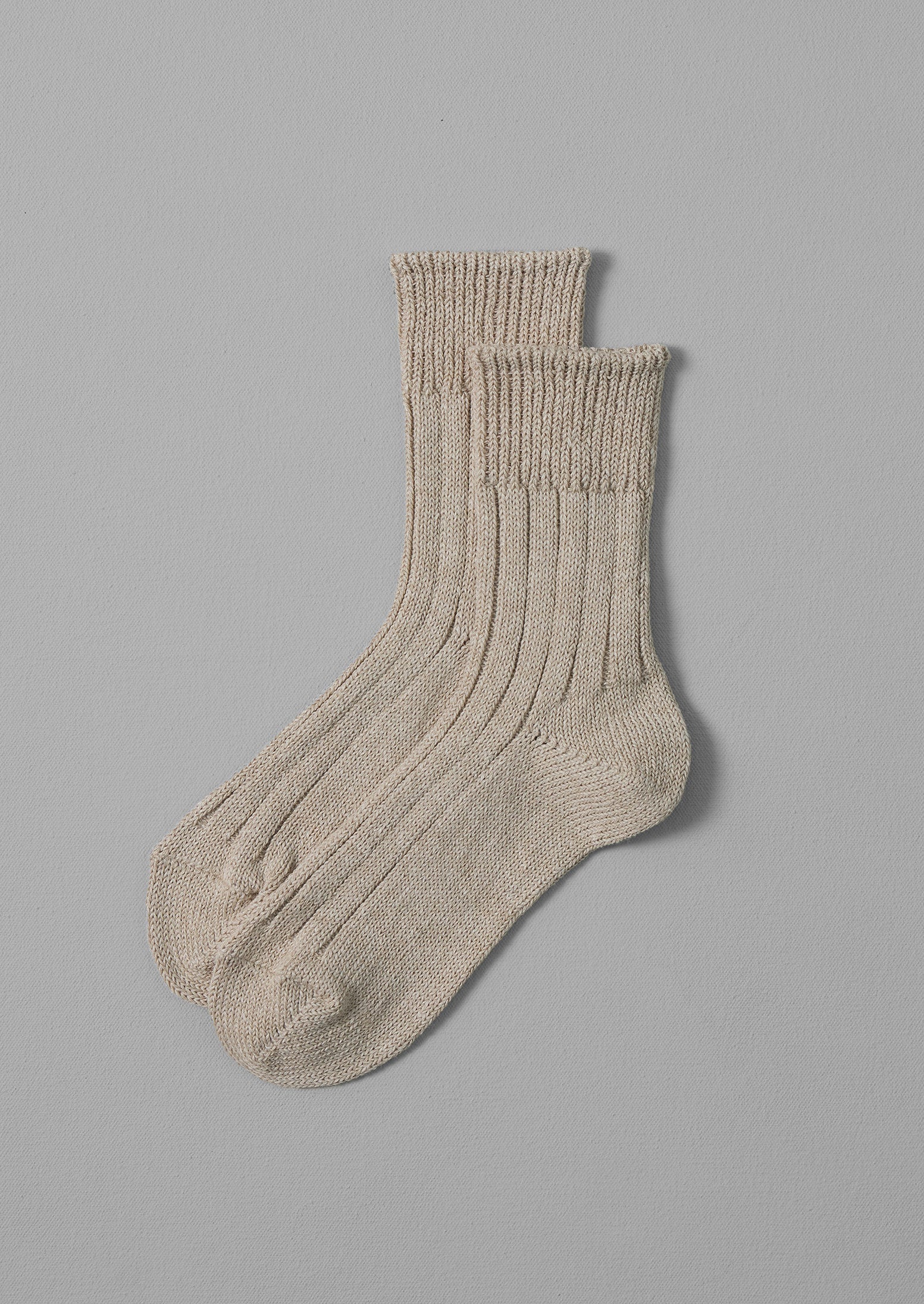 Decka Ecru Linen Socks – Breathable & Stylish