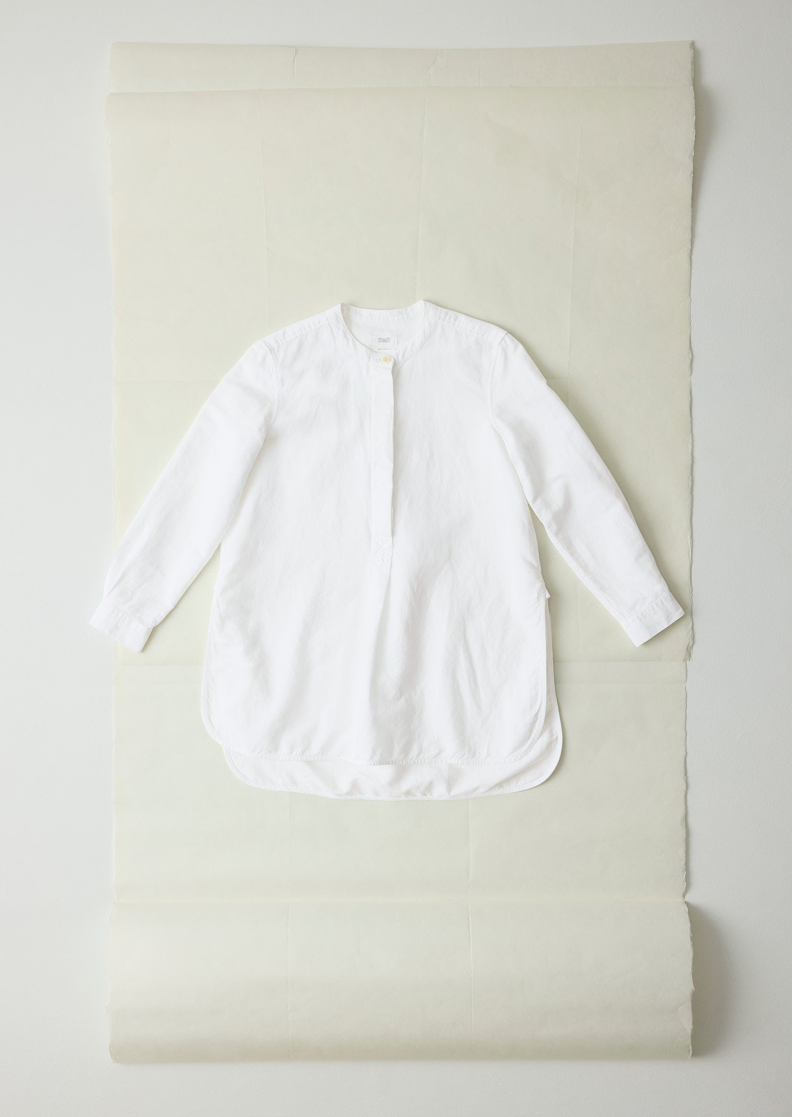 Elena Linen Tunic Shirt in White