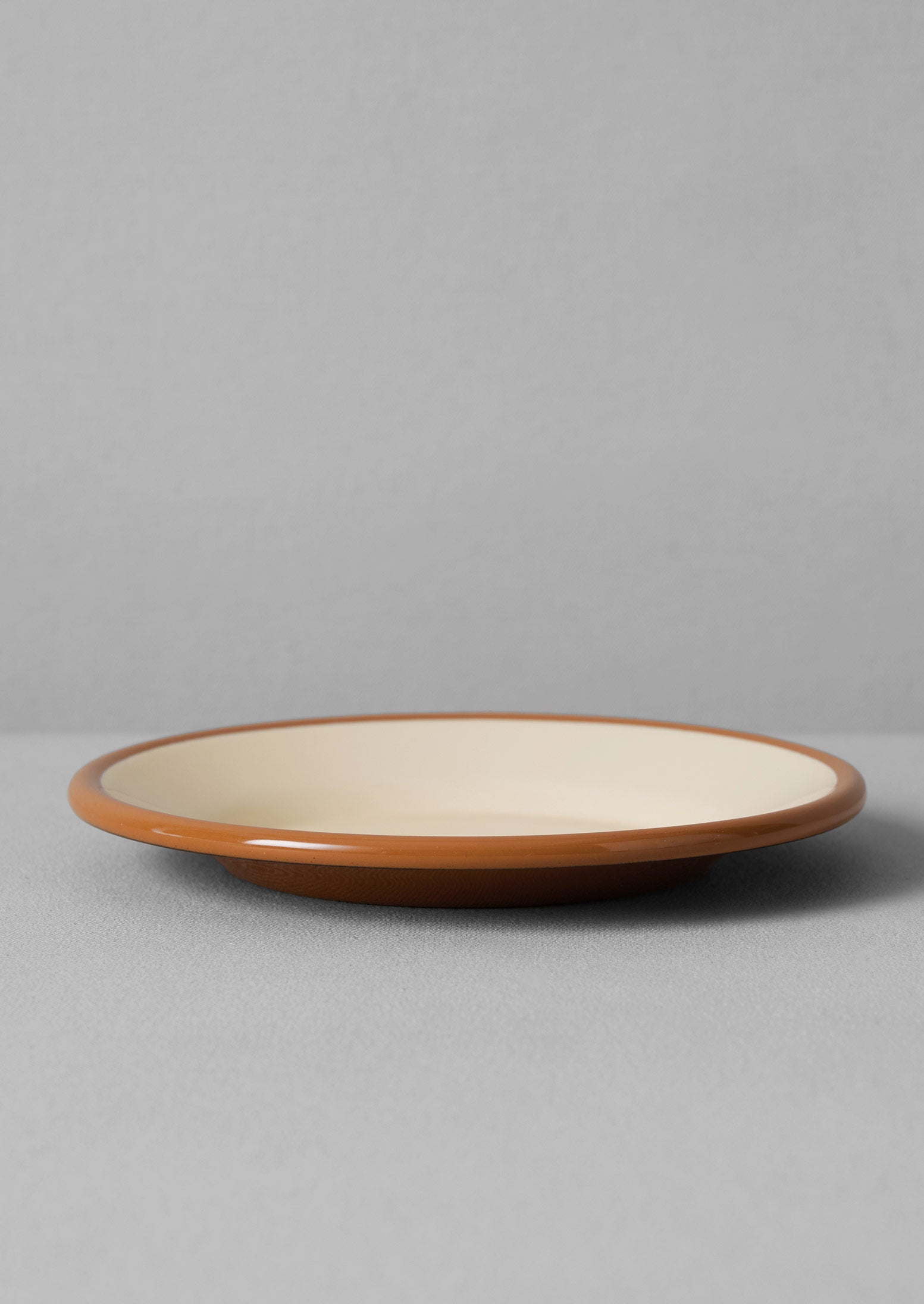 Cream & Cumin Enamel Dinner Plate