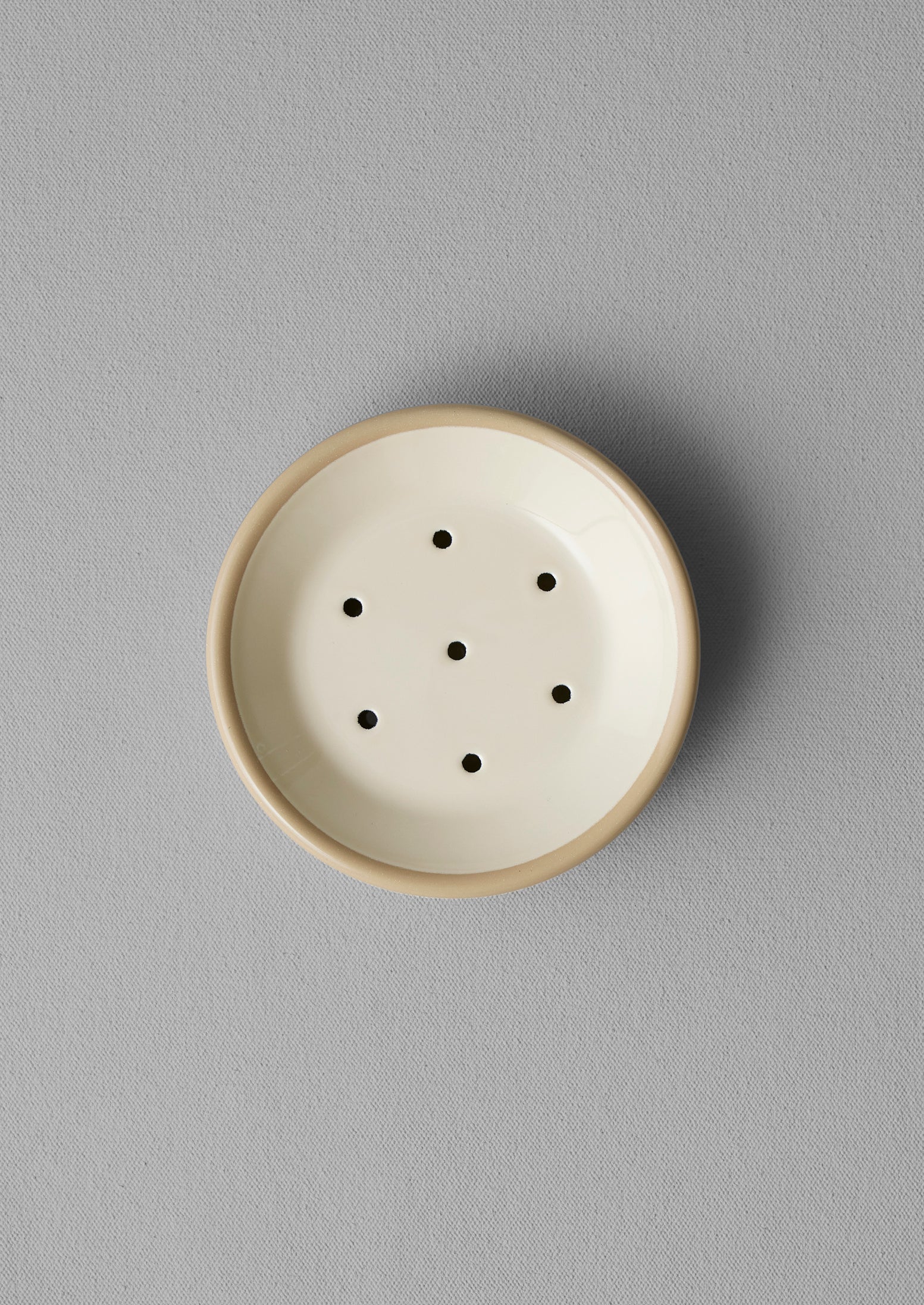 Putty Cream Enamel Soap Dish