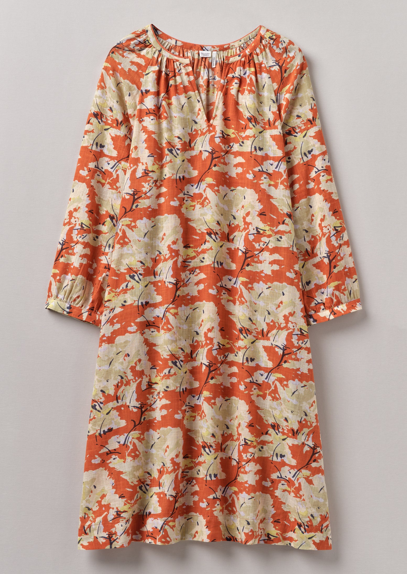 Burnt Ginger Floral Cotton Nightdress