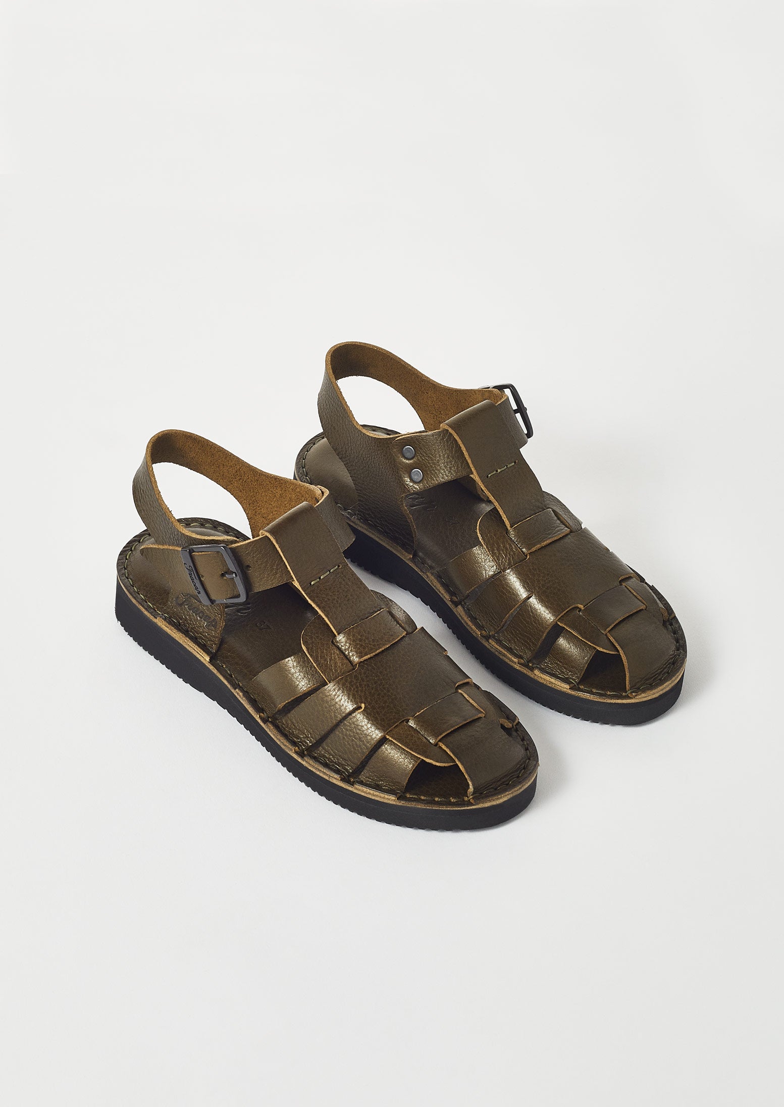 Fracap Ola Olive Sandals | Casual Comfort