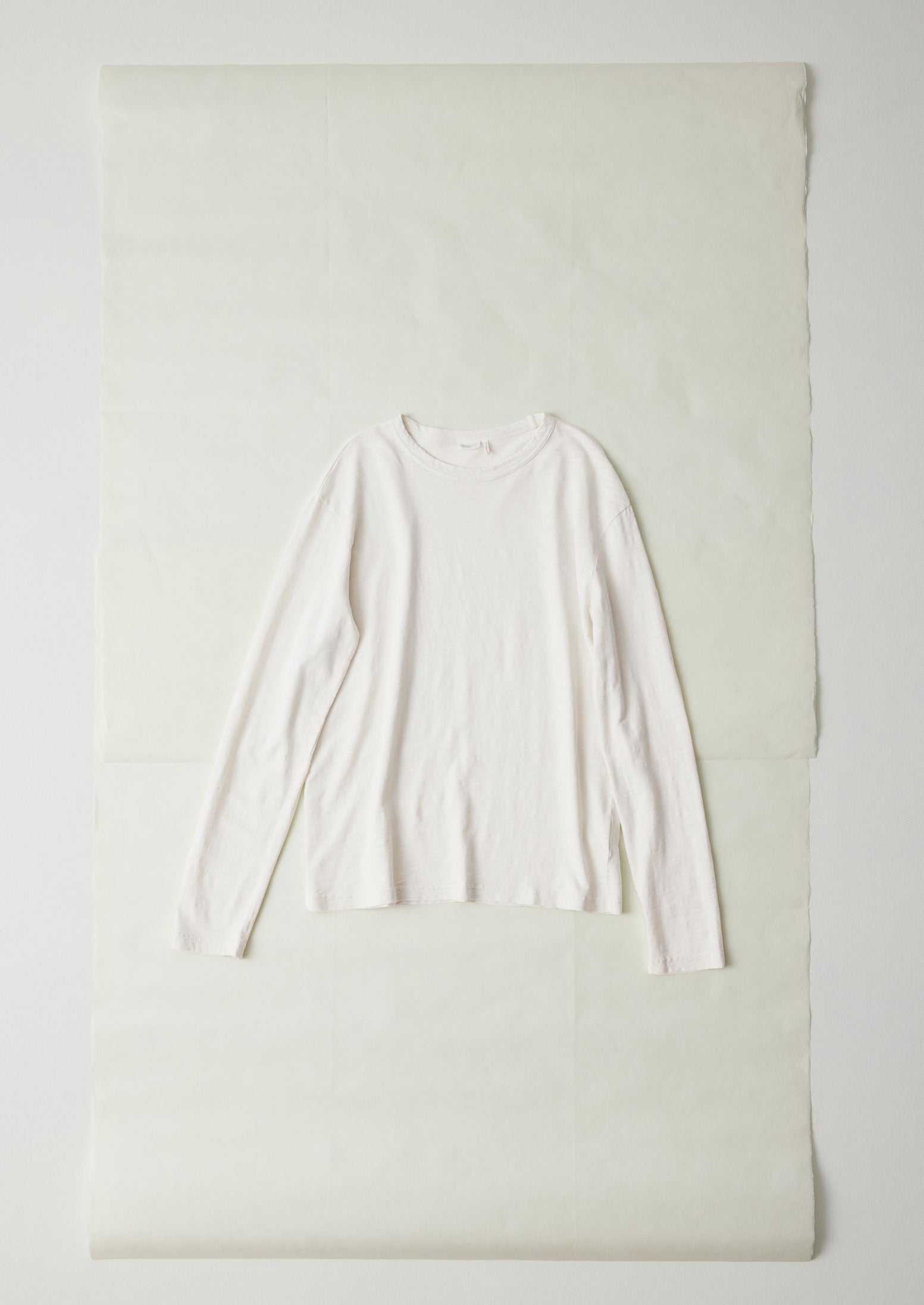 Frank Cotton Long Sleeve Tee in Chalk