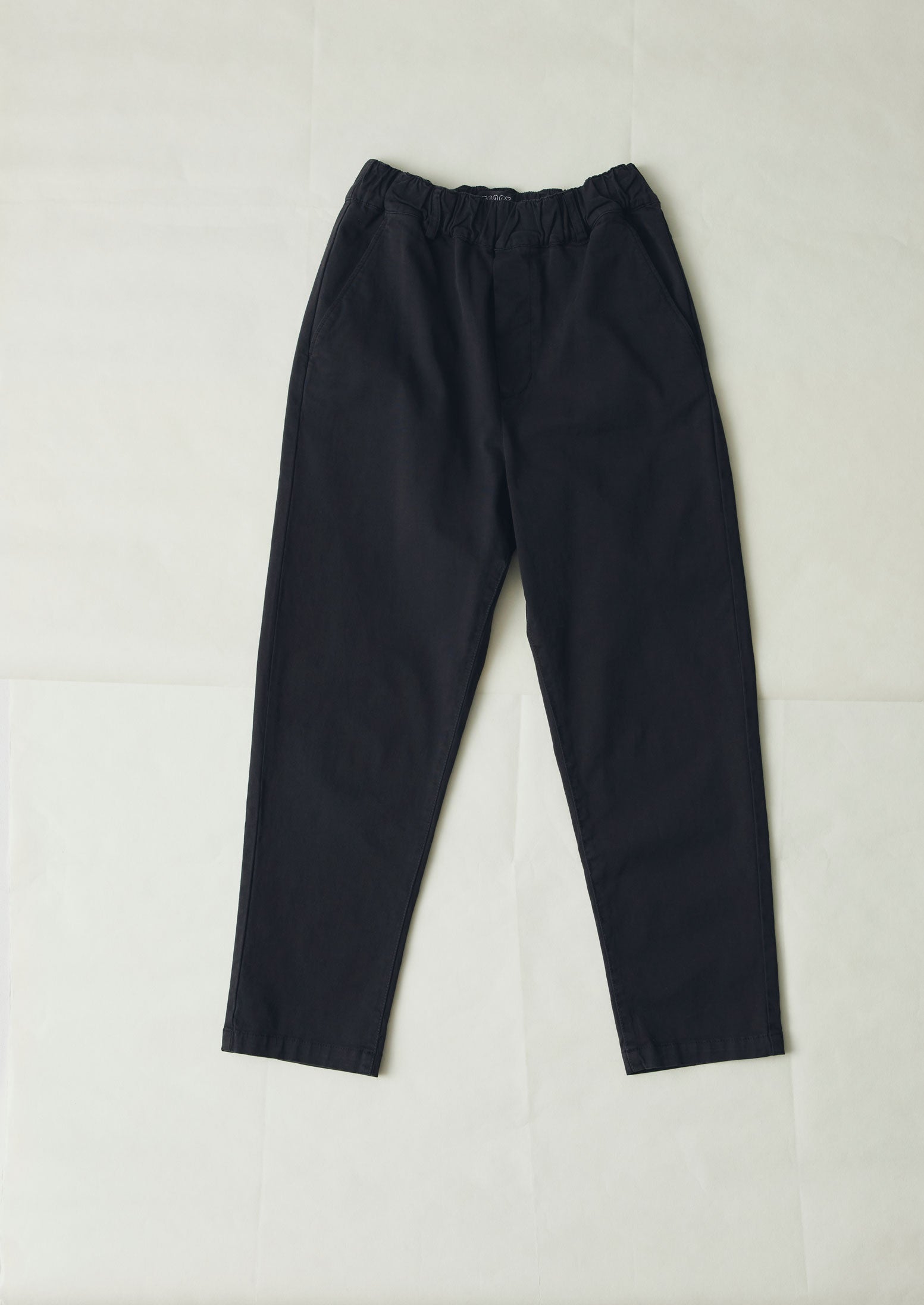 Soft Black Gabi Cotton Pull-On Pants