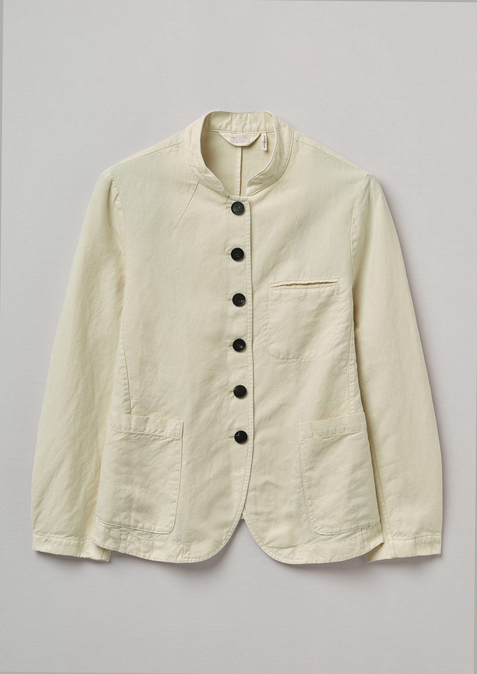 Parchment Linen-Cotton Blend Jacket – Garment Dyed