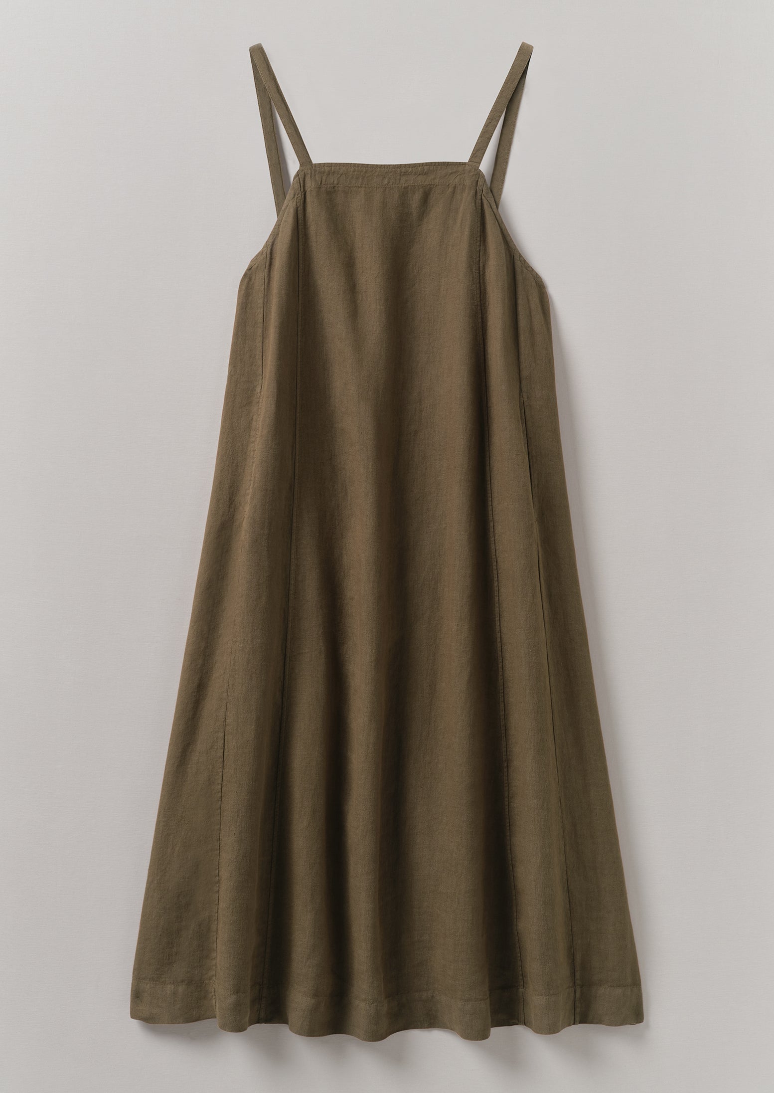Pear Linen Apron Dress – Garment Dyed