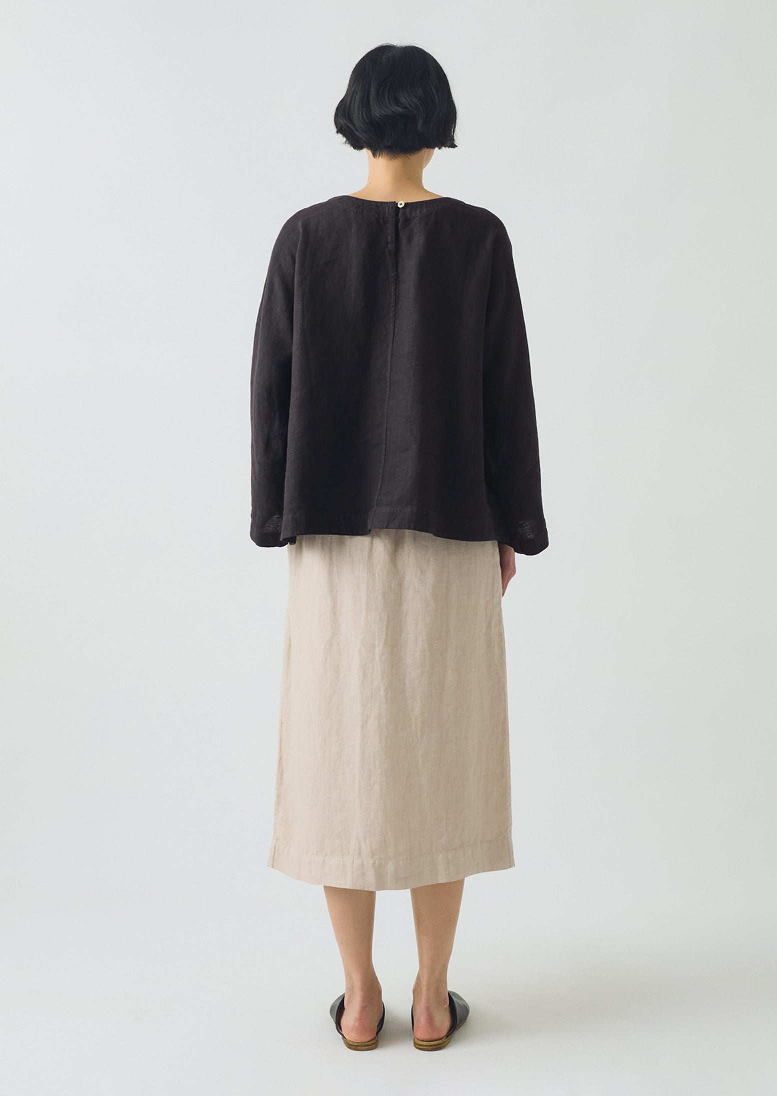 Sand Washed Linen Wrap Skirt – Lightweight & Stylish