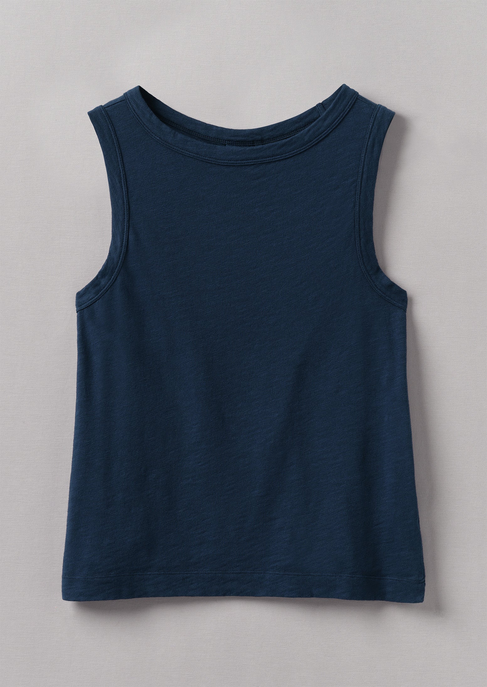 Organic Cotton Duffle Blue Tank Top – Garment Dyed
