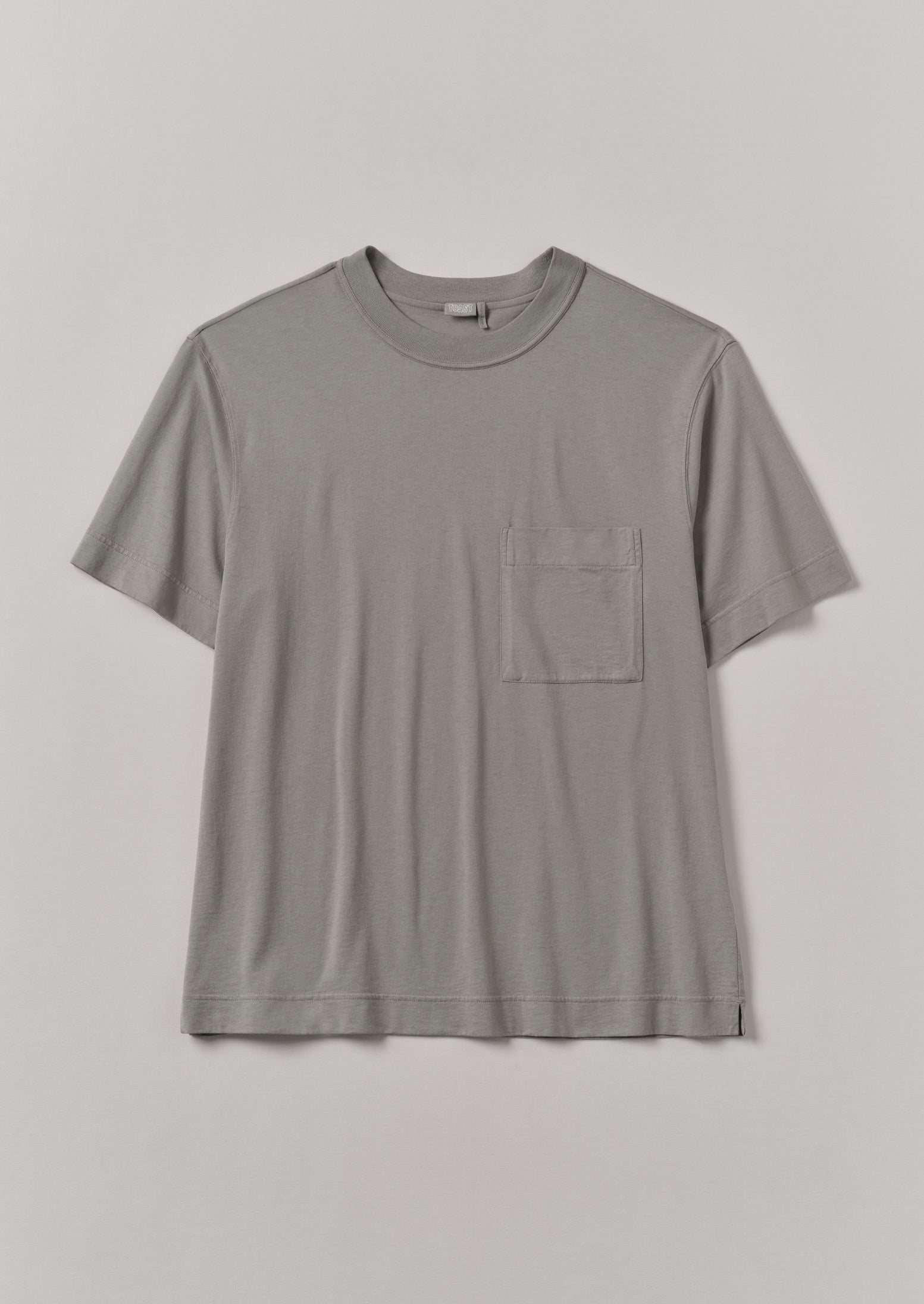 Organic Cotton Garment-Dyed Tee in Dark Carbon