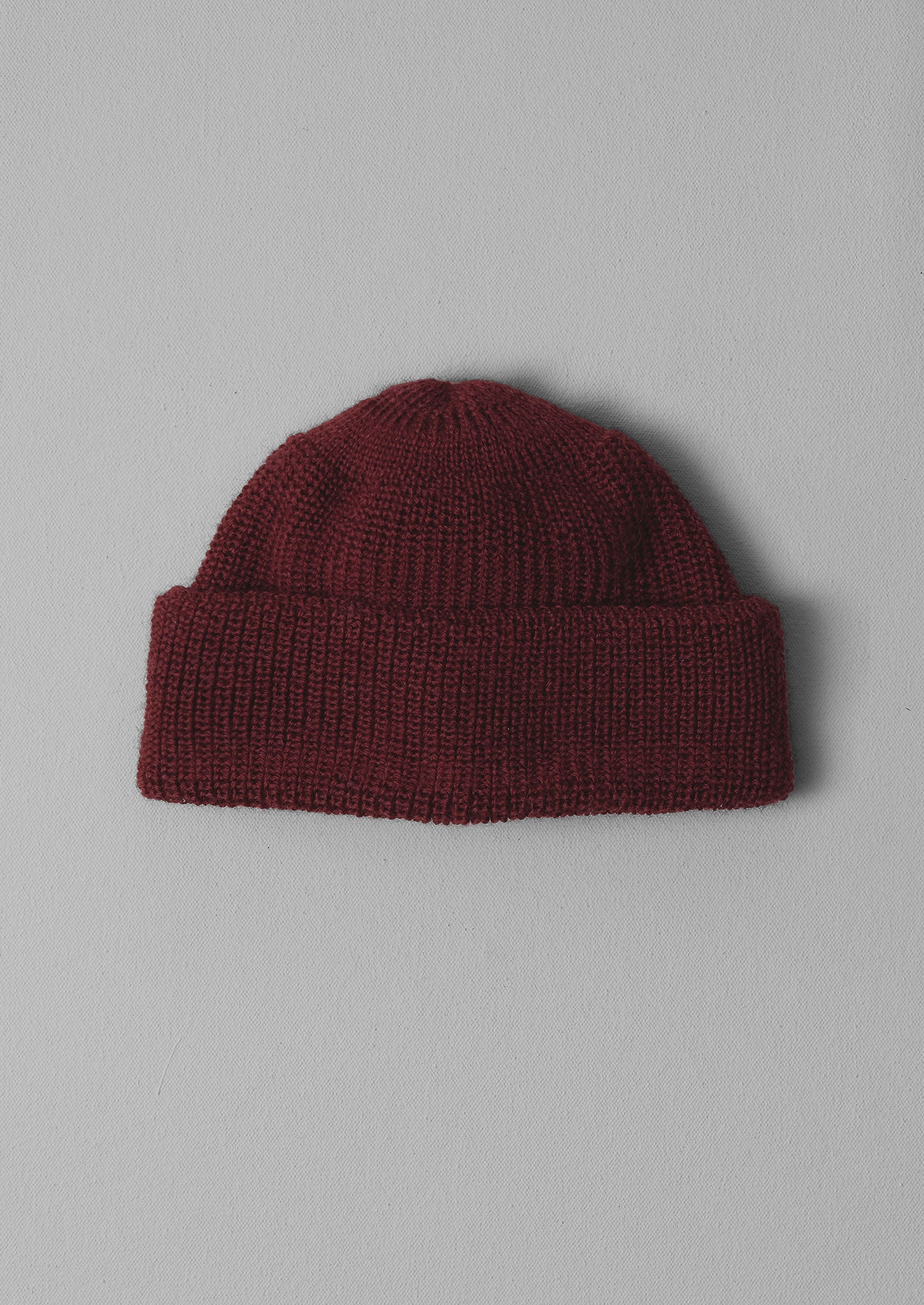 Burgundy Wool Mechanic Hat by Heimat