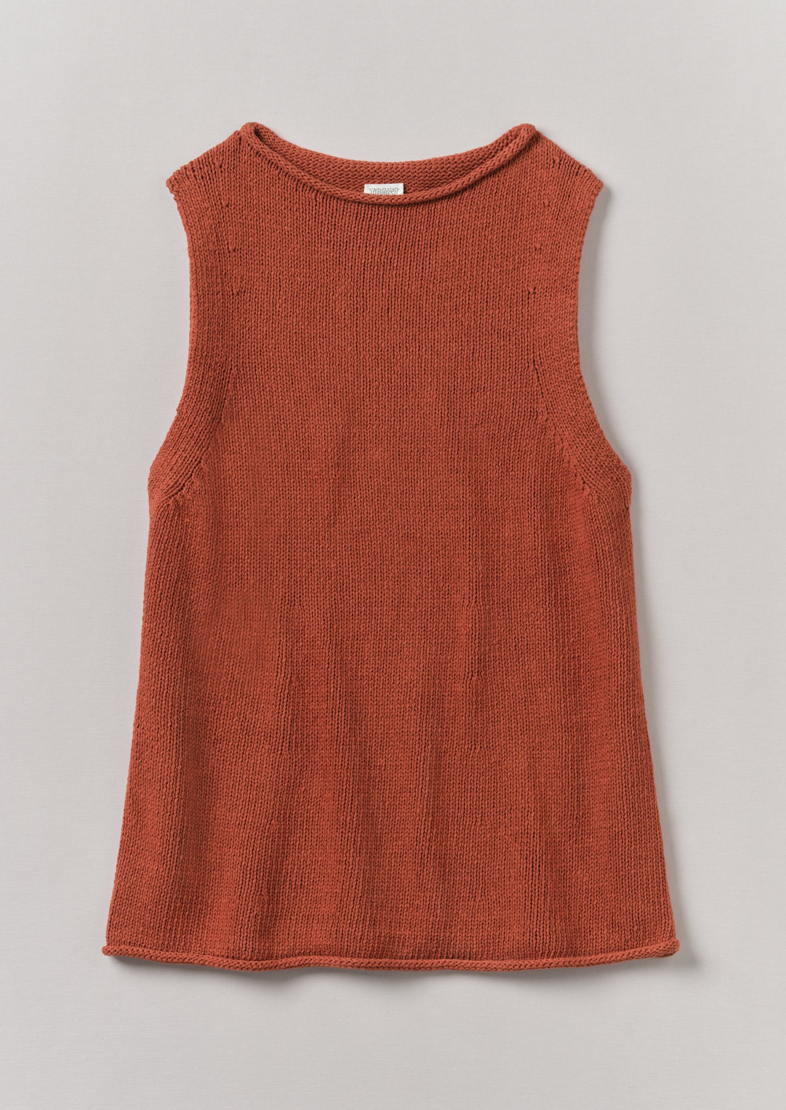 Red Fig Linen-Cotton Knit Tank Top