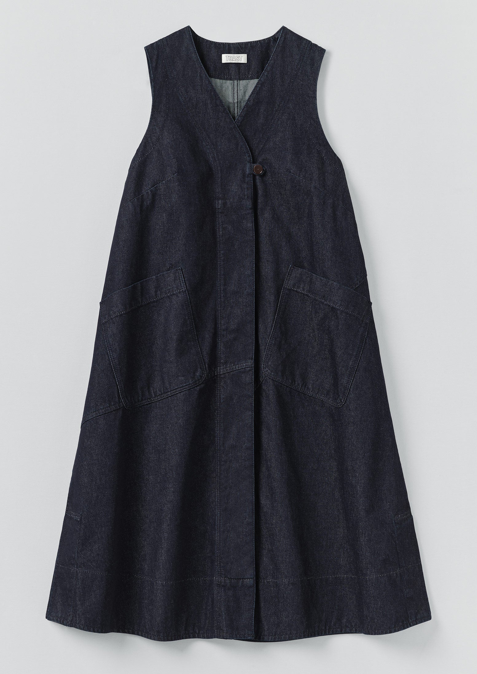 Indigo A-Line Denim Tunic Dress for Women