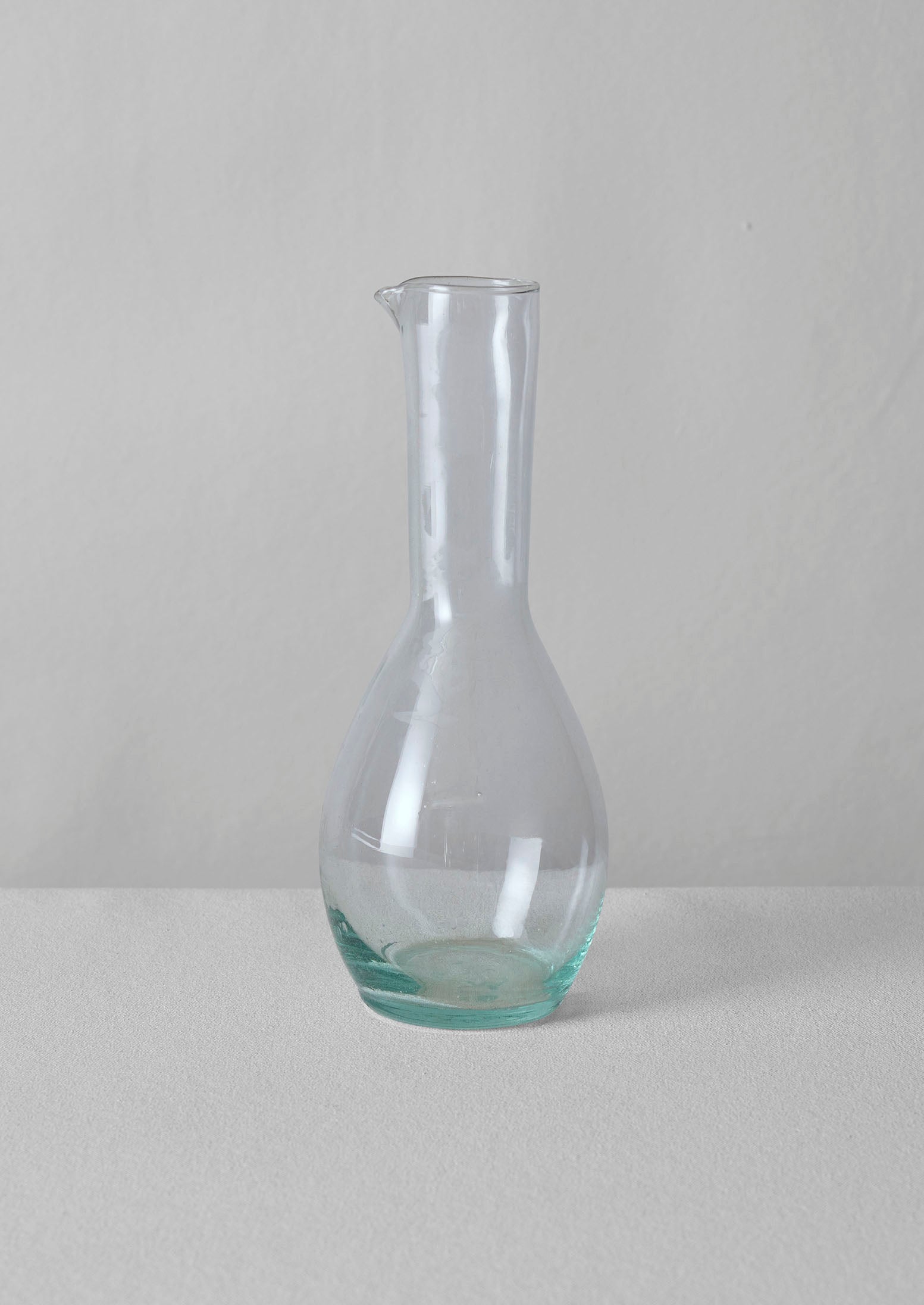 Clear Moroccan Glass Carafe for Elegant Serving