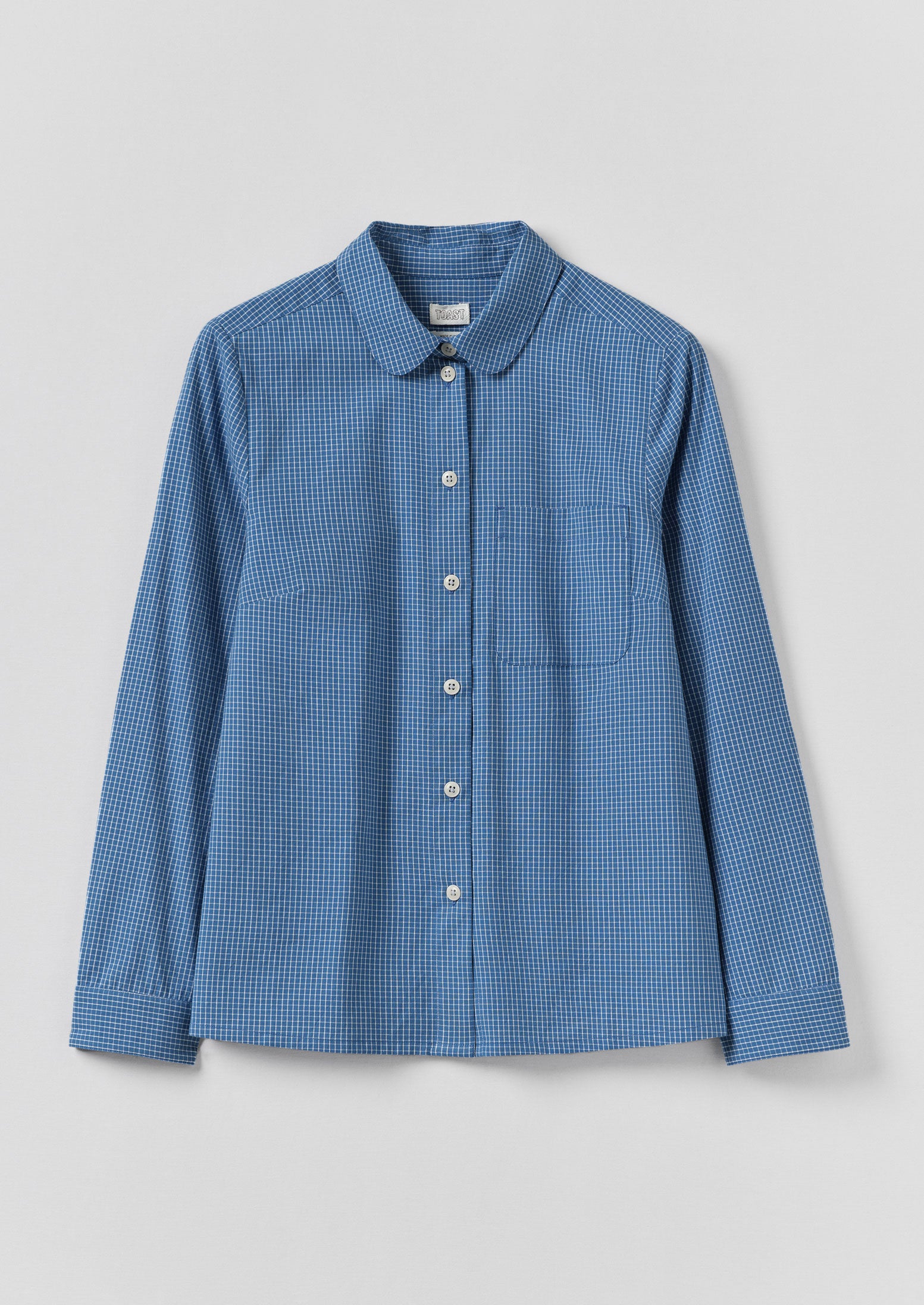 Ollie Mid Blue Checkered Shirt