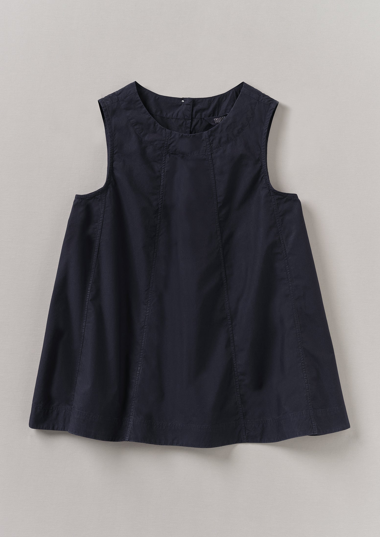 Ink Cotton Poplin Paneled Top