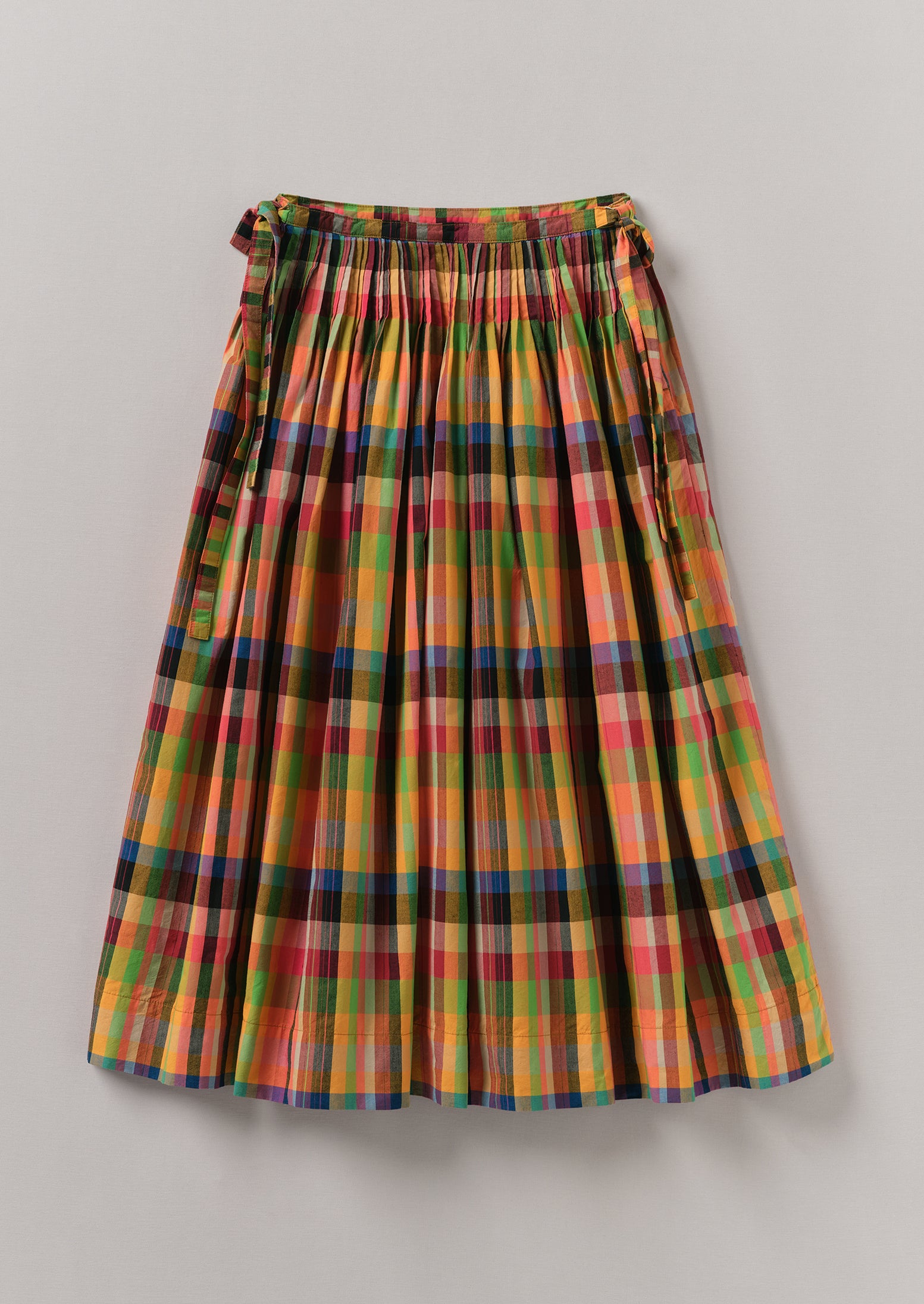 Colorful Pleated Cotton Skirt | Casual Style