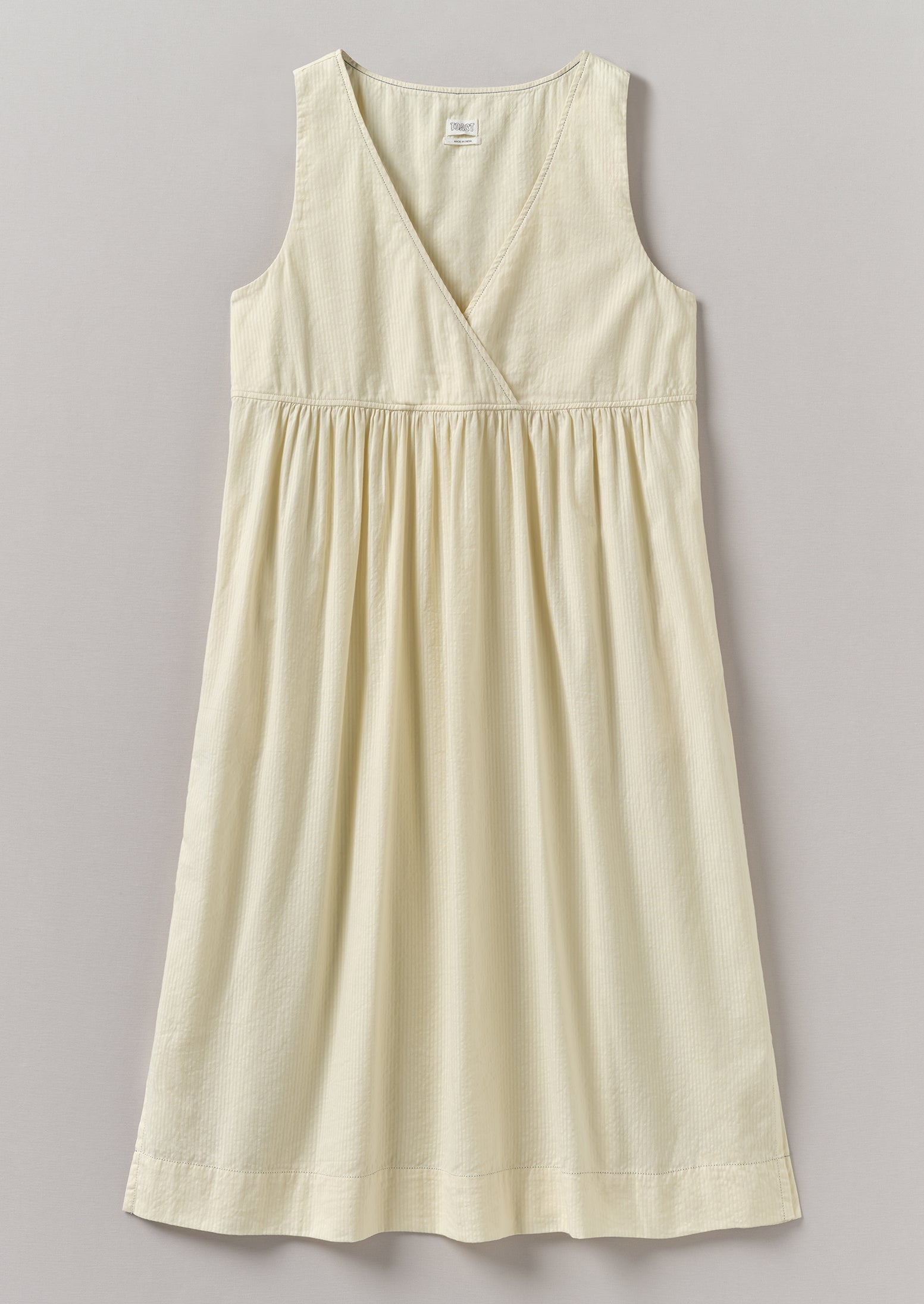 Chalk Striped Cotton Nightdress – Soft & Comfortable