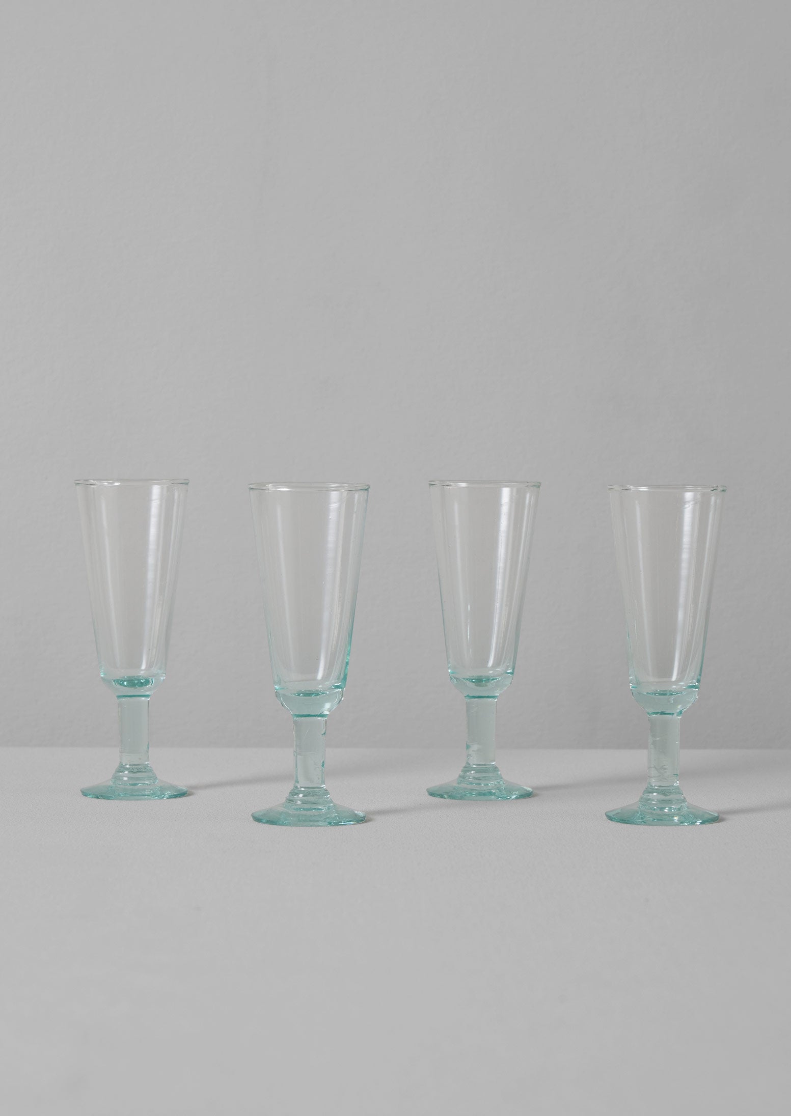 Eco-Friendly Bolivian Champagne Glasses – Clear Set