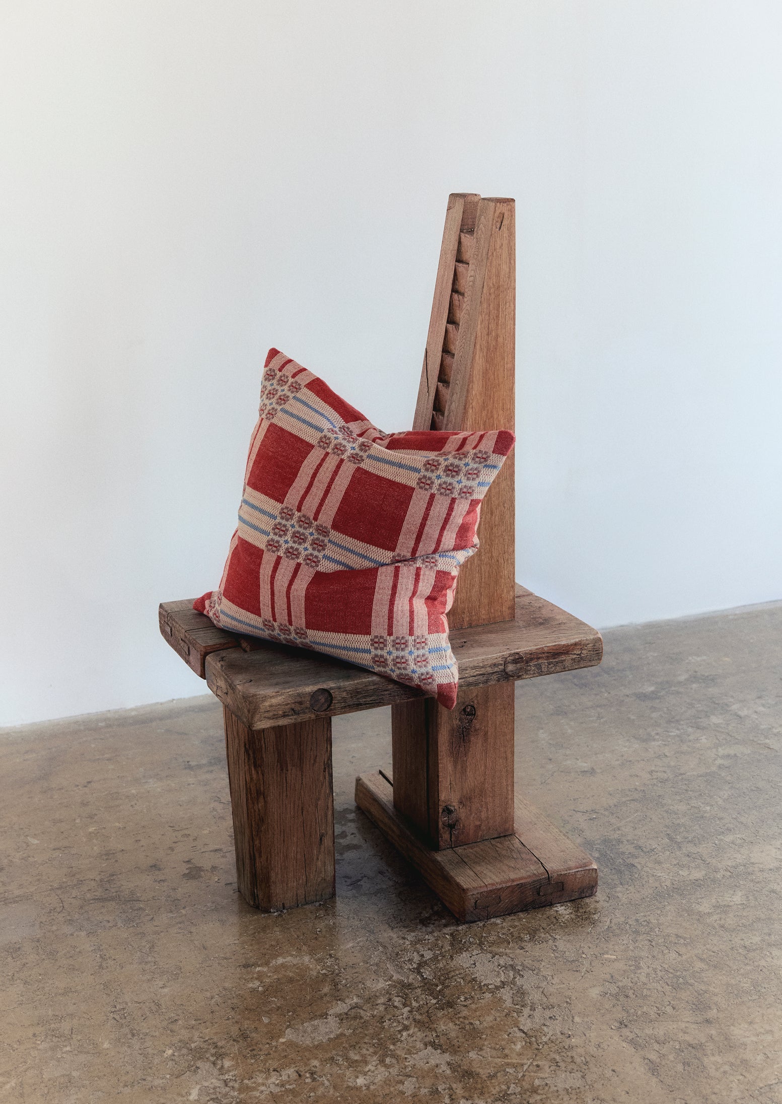 Sabine Van der Sande Red Woven Cushion Cover