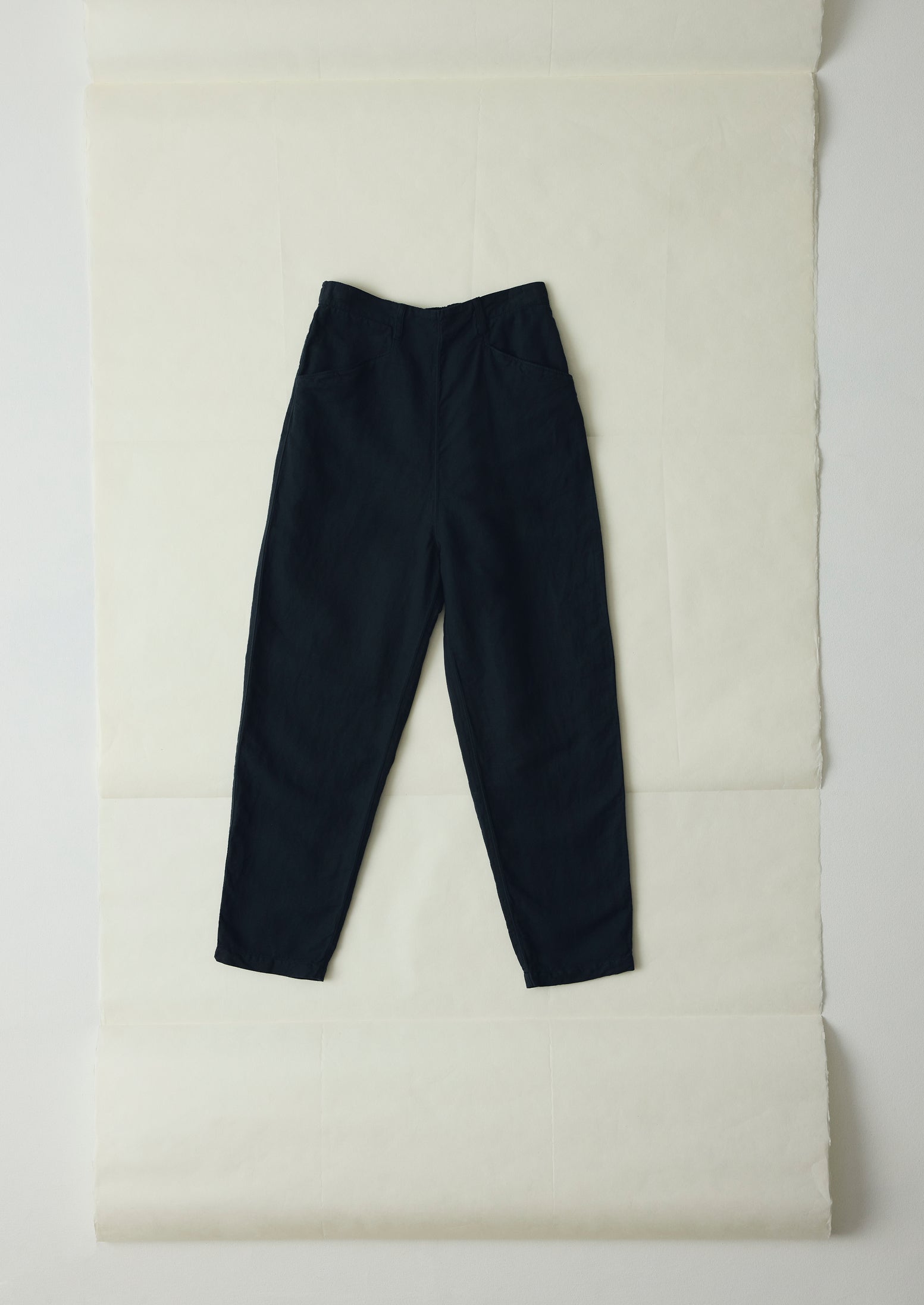 Alix Linen Cotton Trousers in Slate Navy
