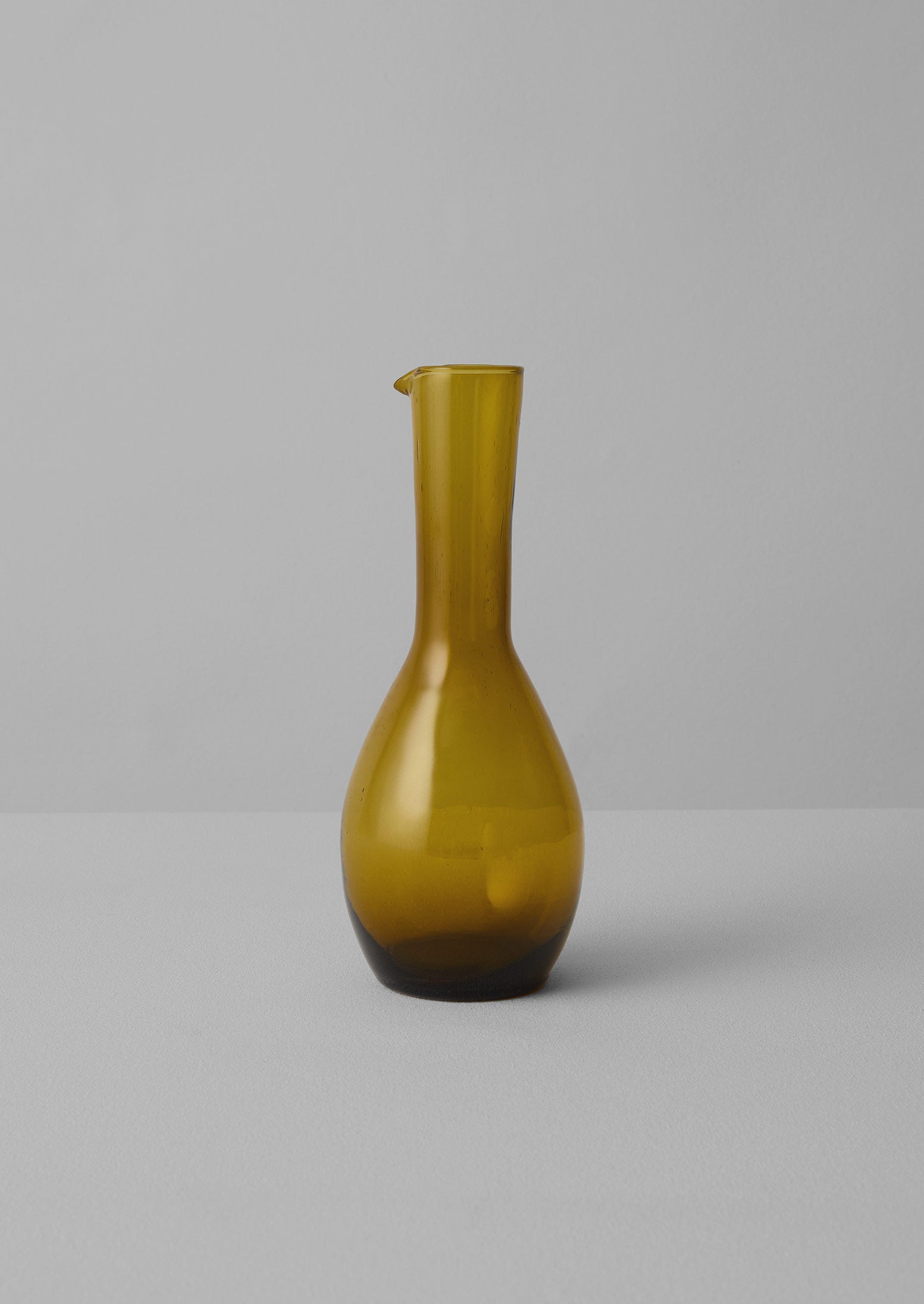 Amber Moroccan Glass Carafe for Beverages