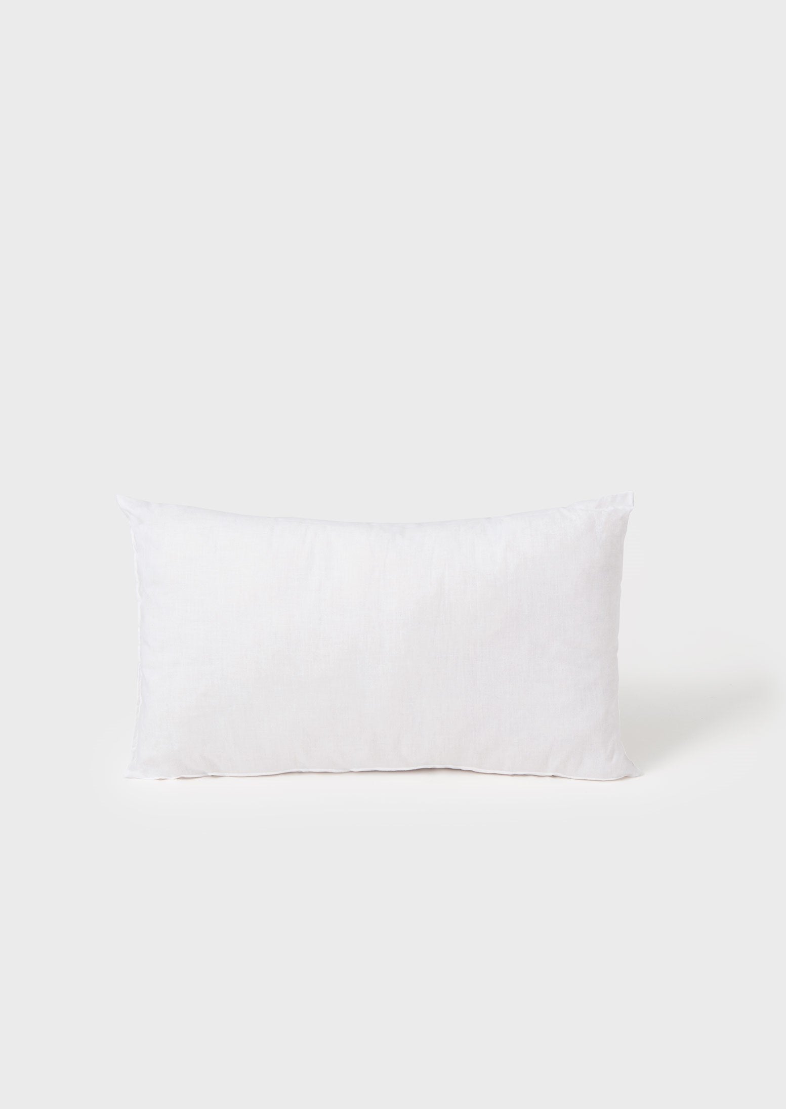 White Wool Rectangle Cushion Pad – Small Size
