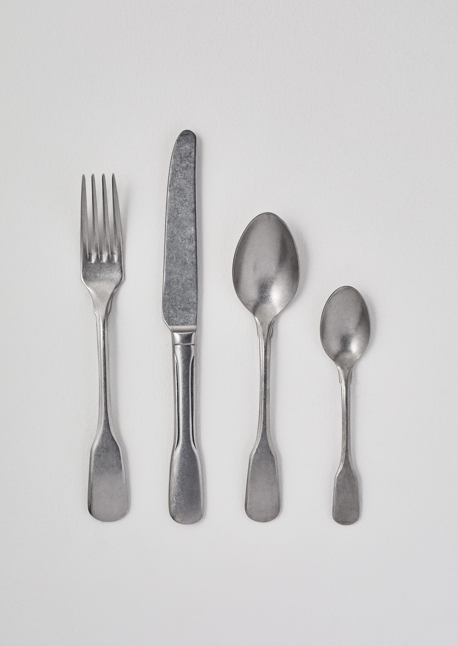 Silver Stonewashed Knife Set