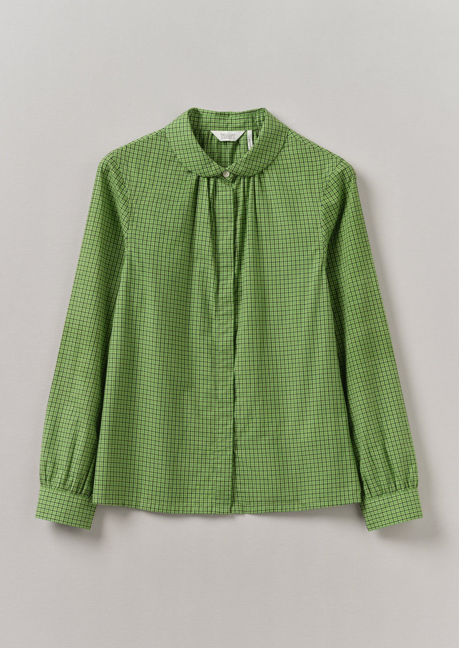 Anja Green Multi Check Cotton Shirt