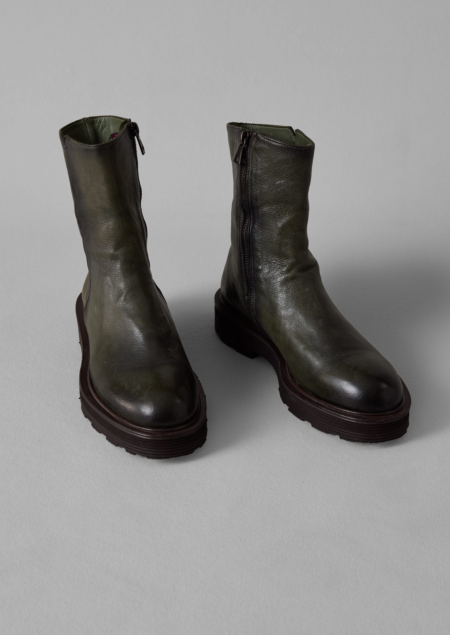 Olive Sturlini Tall Leather Boots