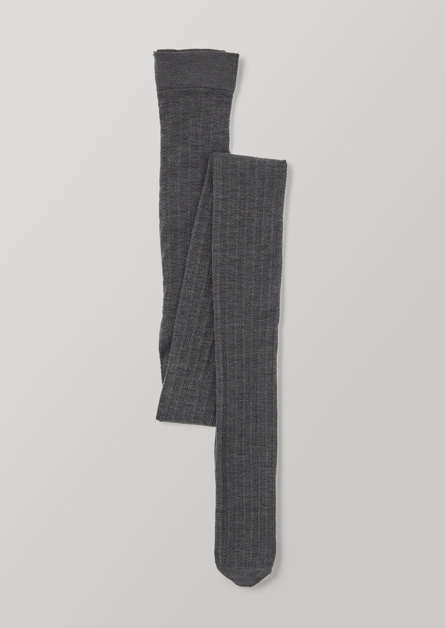 Swedish Stockings Fishbone Tights in Anthracite