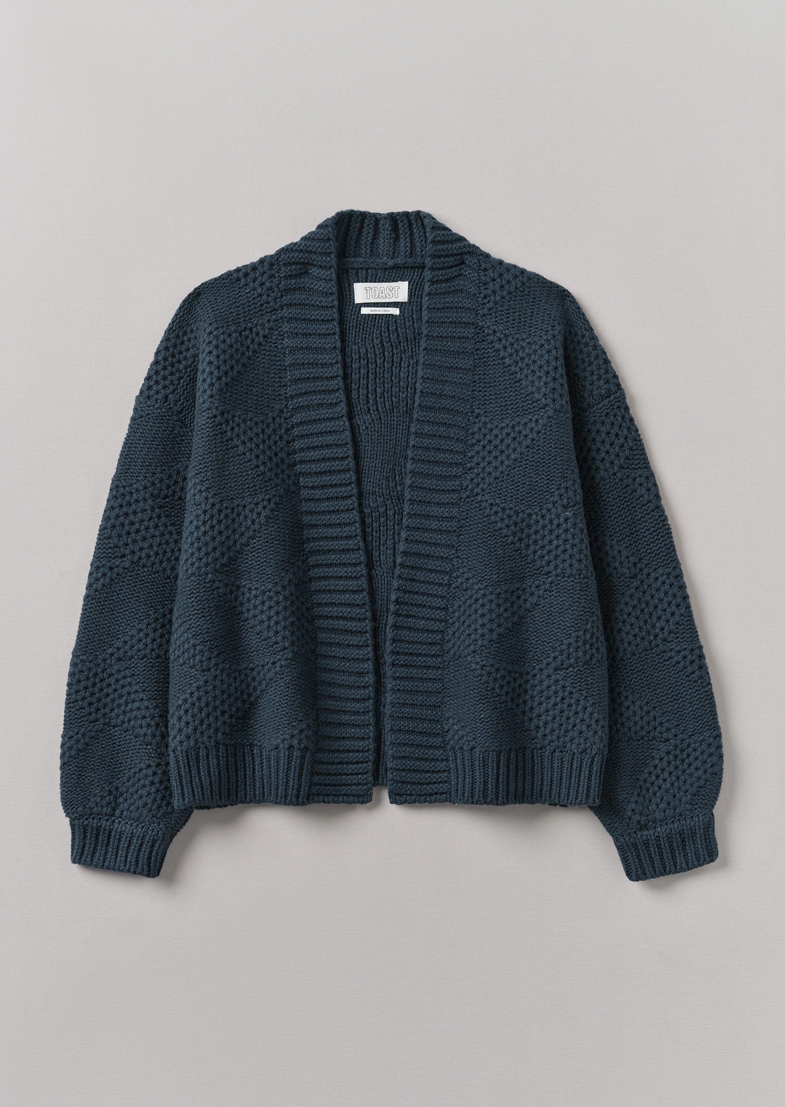 Dark Navy Textured Cardigan – Cozy & Stylish