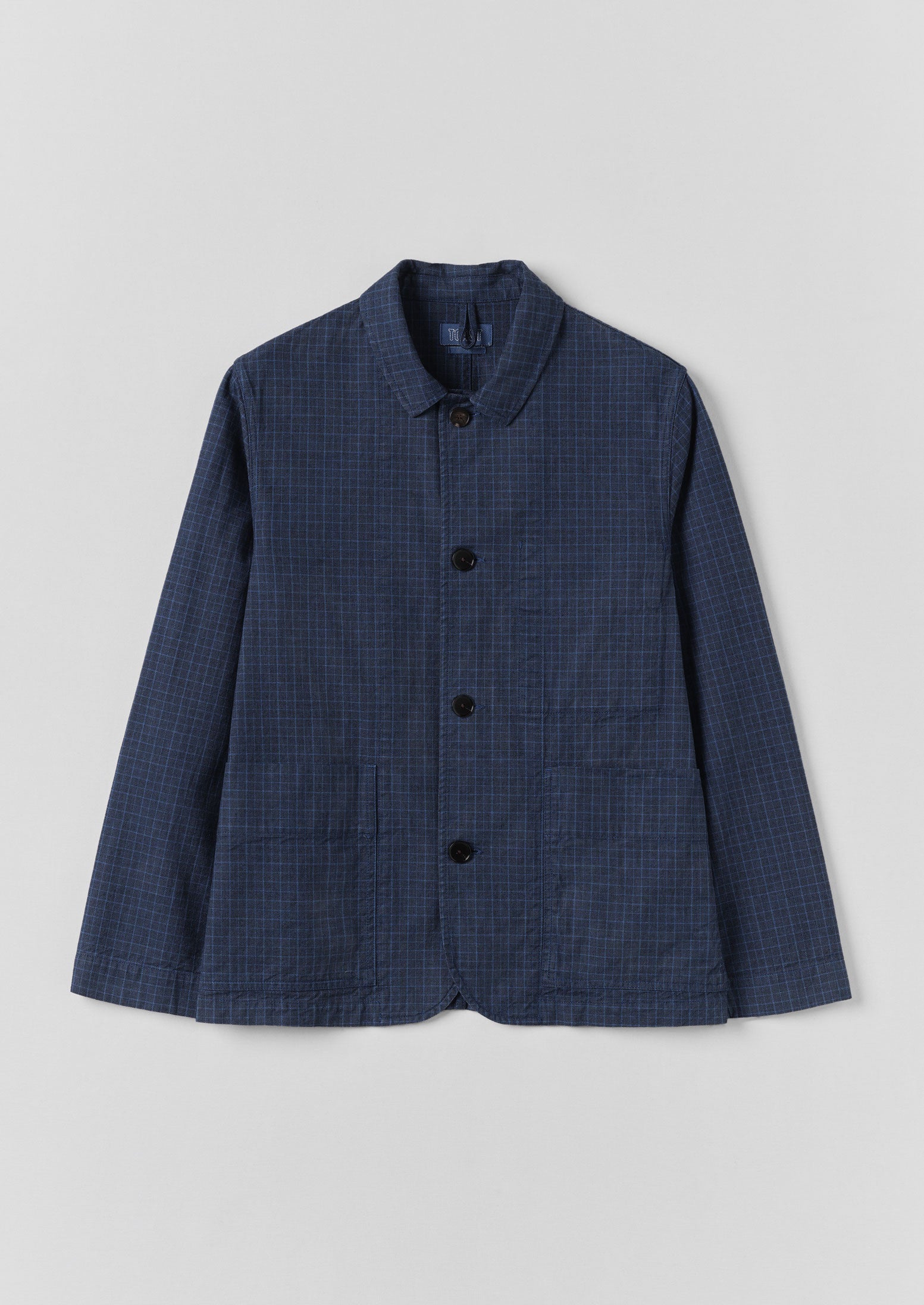 Delft Blue Overdyed Chore Jacket – Relaxed Fit