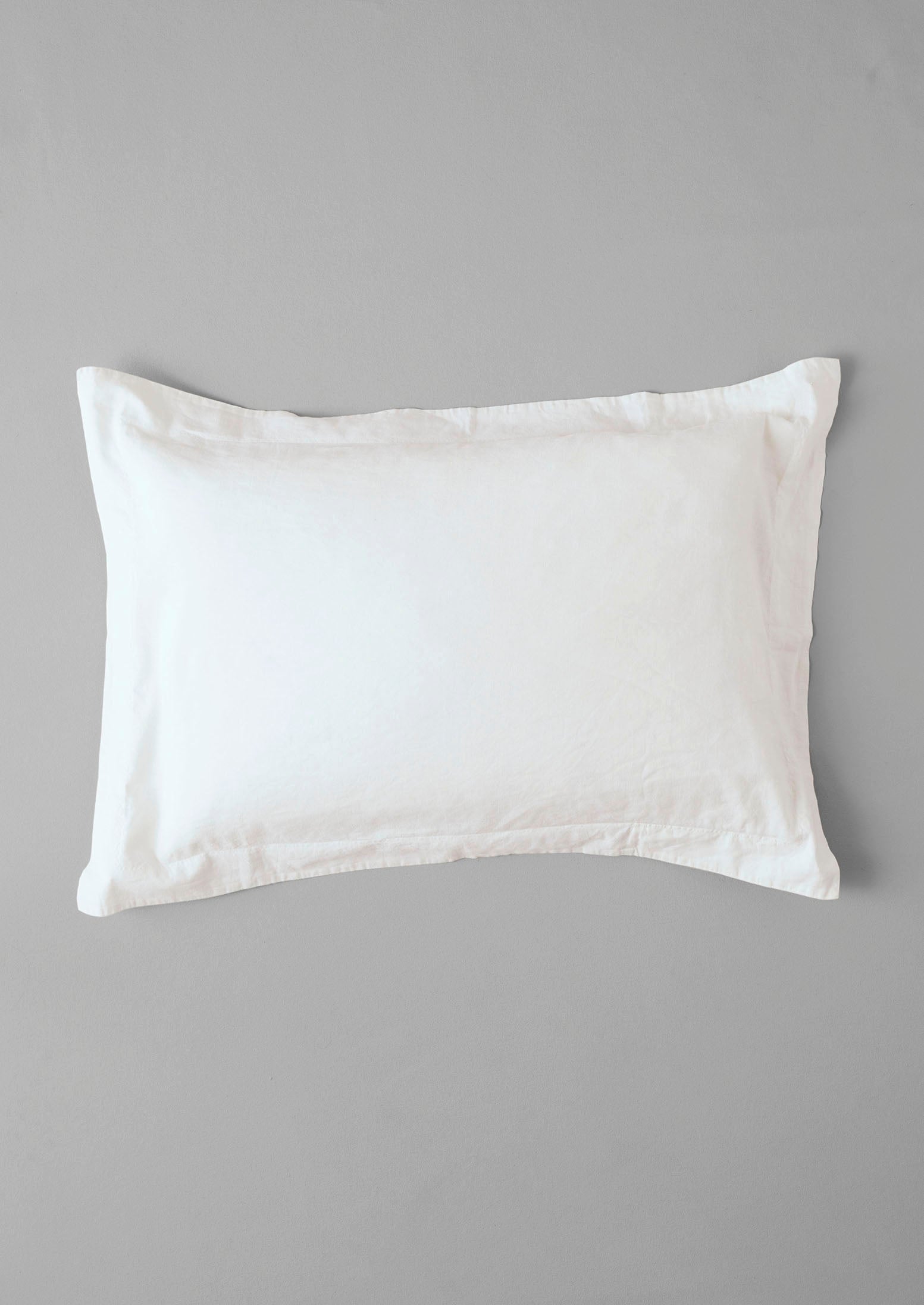 Ecru Washed Linen Cotton Oxford Pillowcase Set
