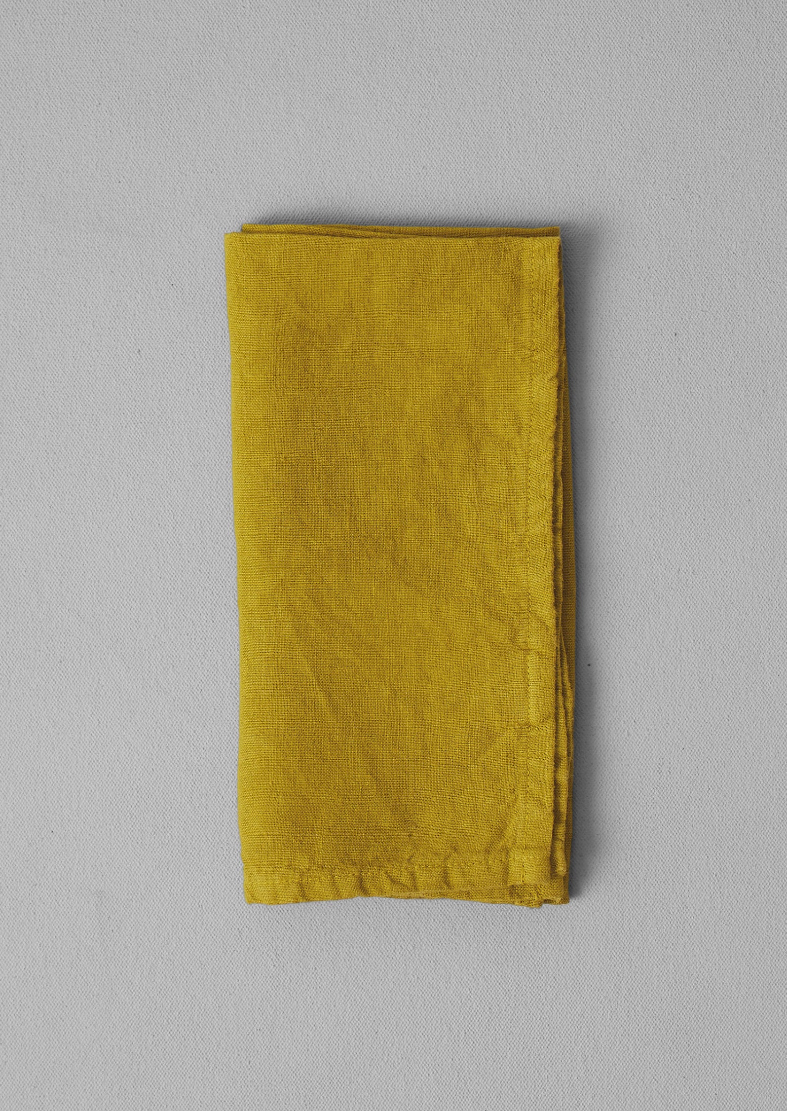 Ochre Washed Linen Napkin Set
