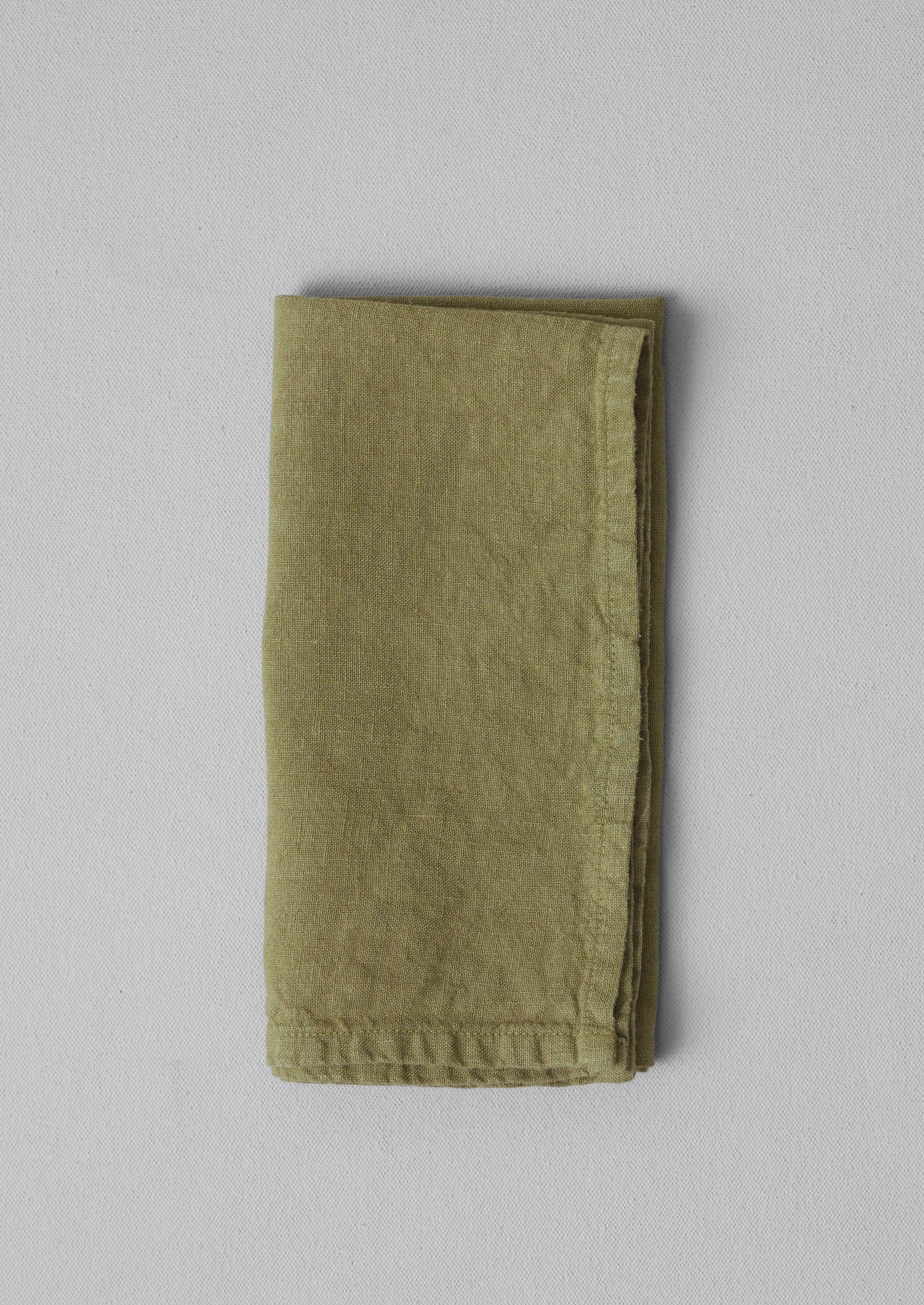 Olivine Washed Linen Napkins - Eco-Friendly Tableware