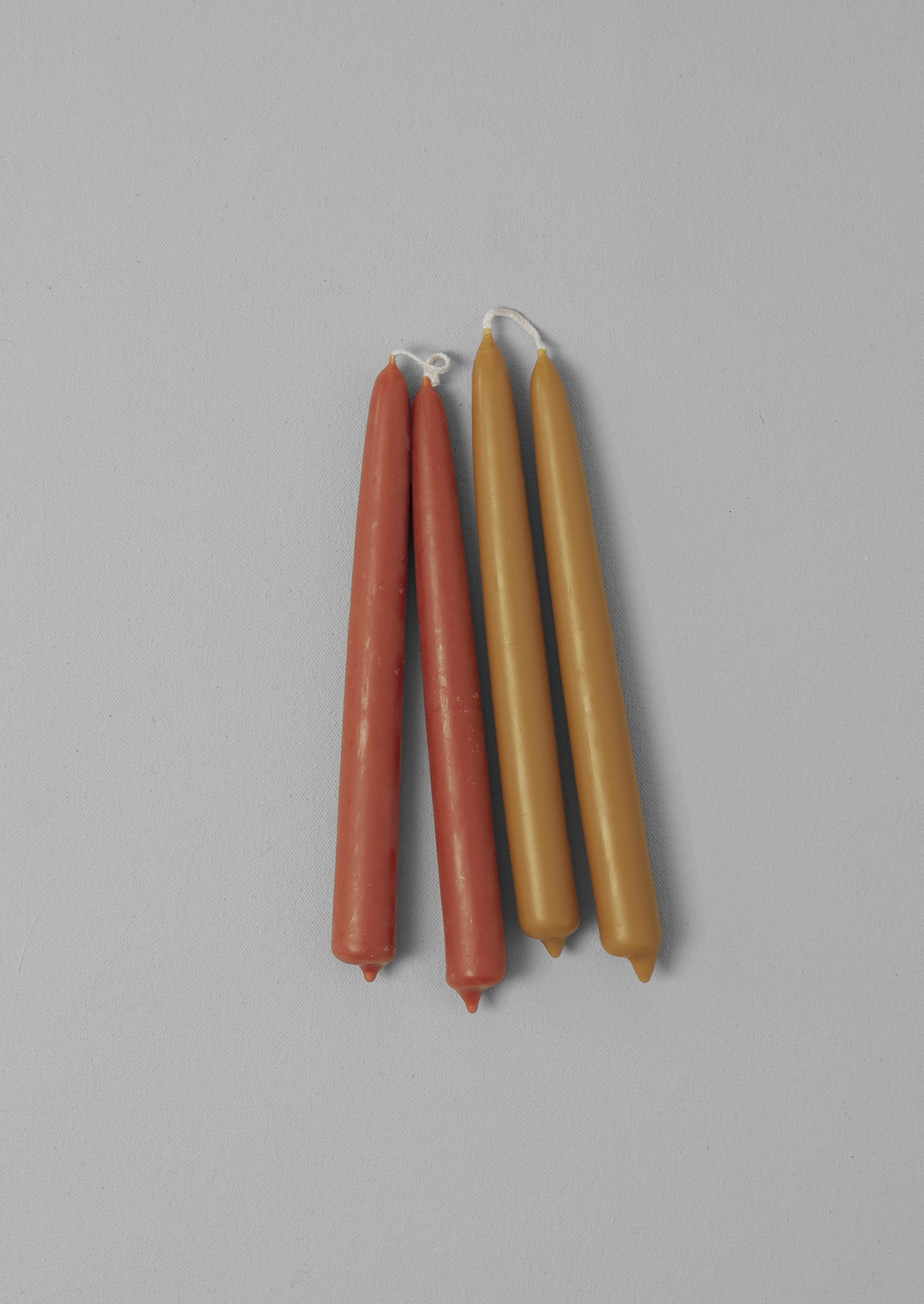 Caramel Carnelian Dinner Candles – Set of 4