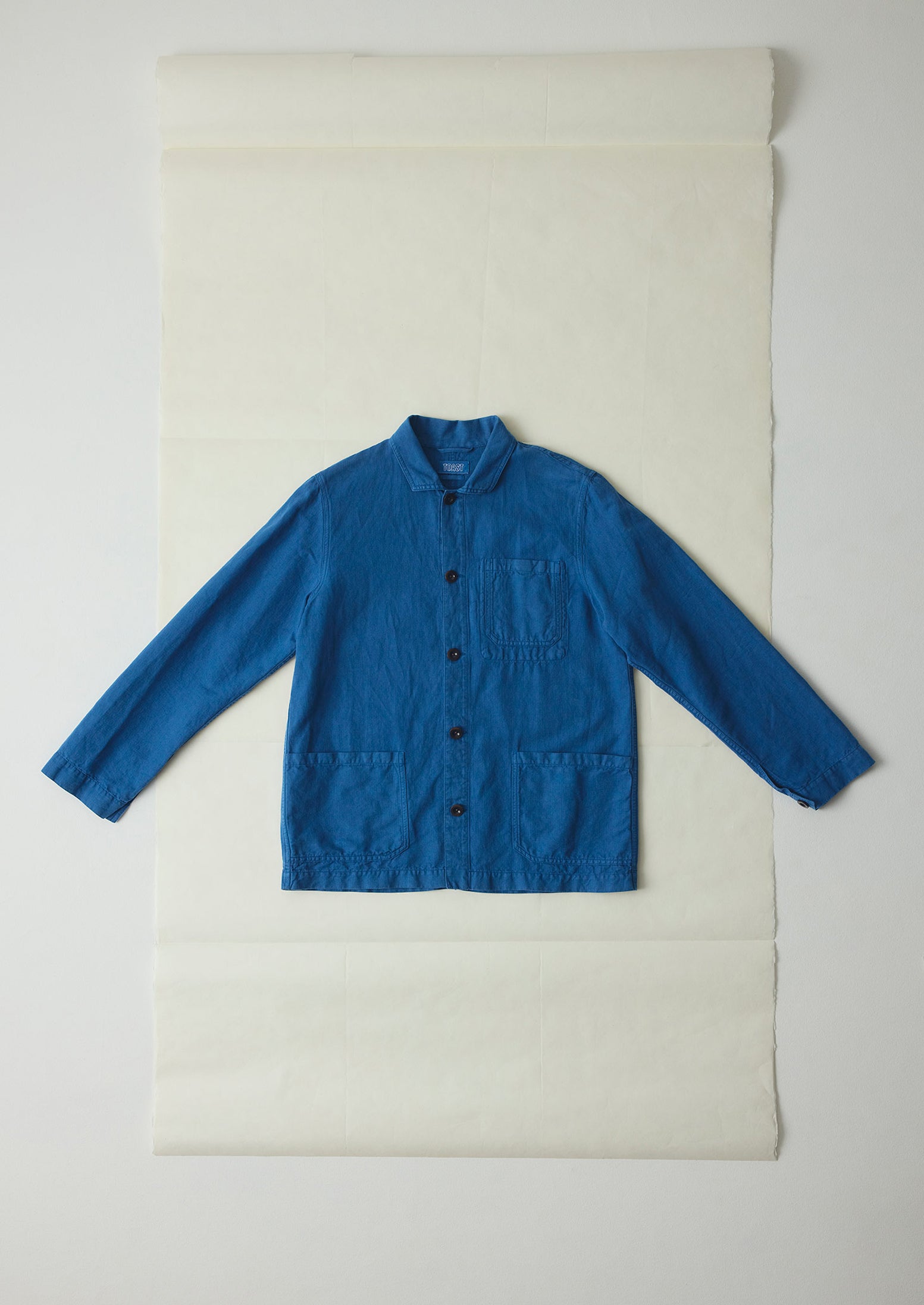 Arlo Herringbone Jacket in Delft Blue