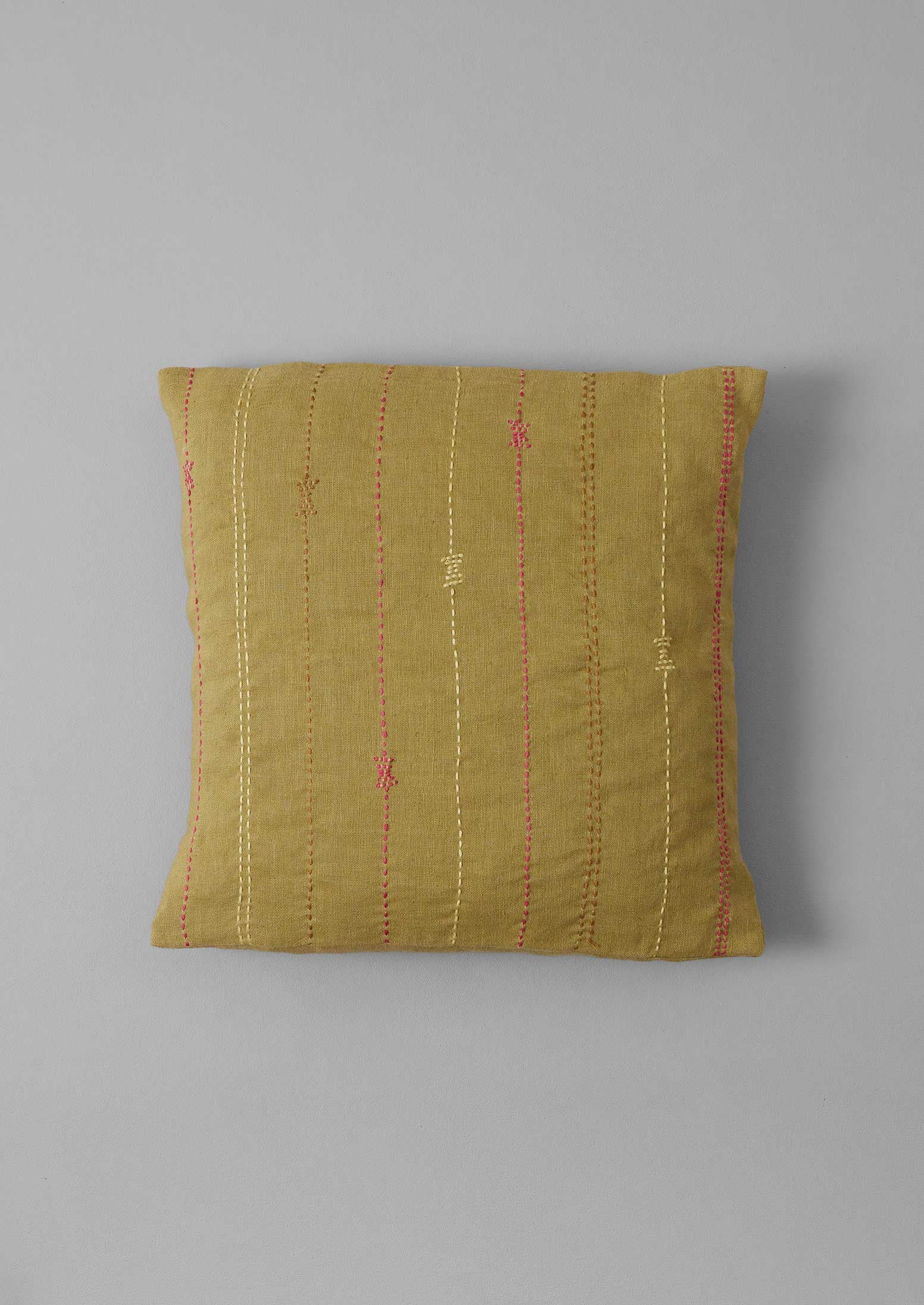 Hand Embroidered Apple Cushion Cover by Basri