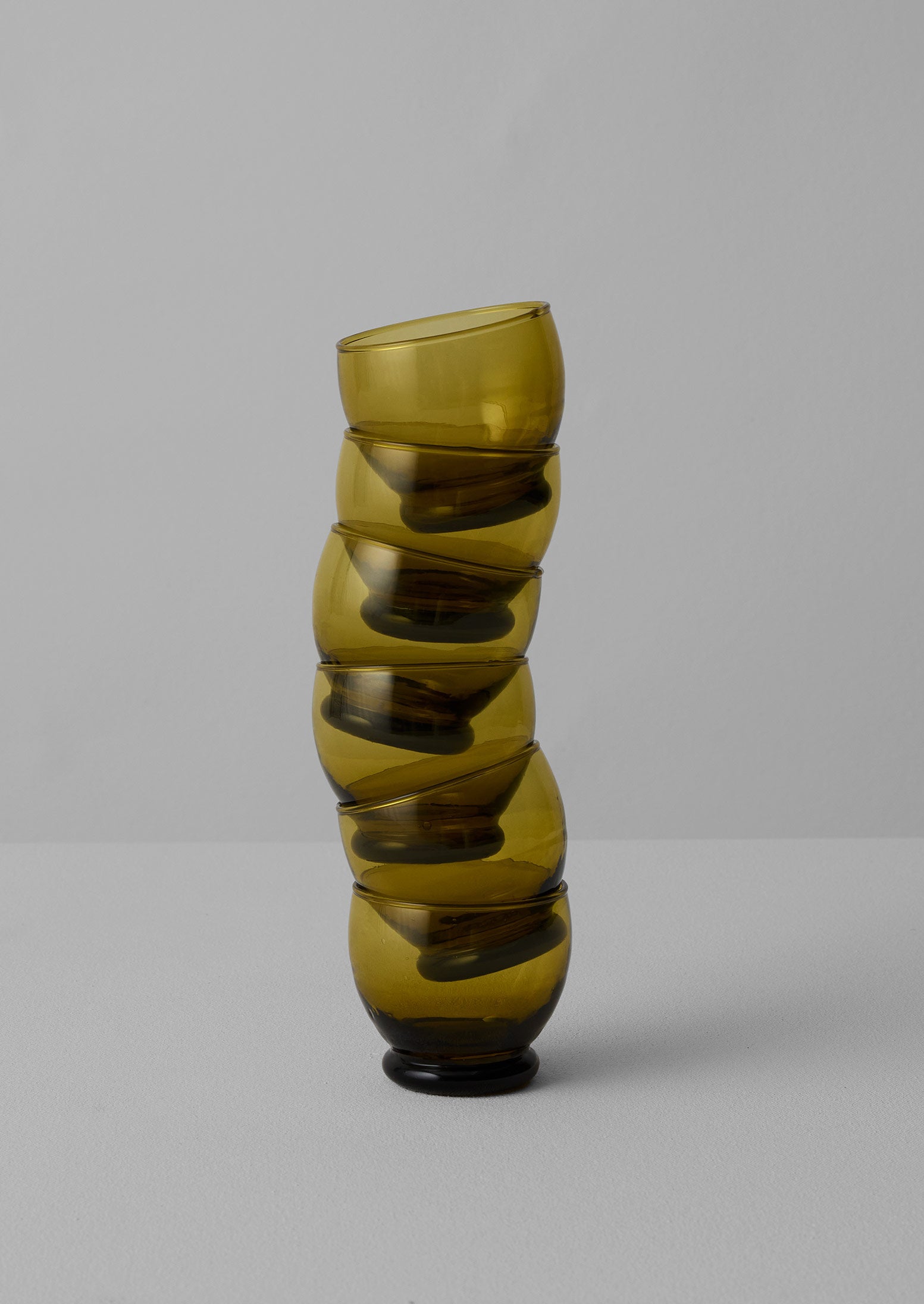 Amber Moroccan Rounded Glass Set