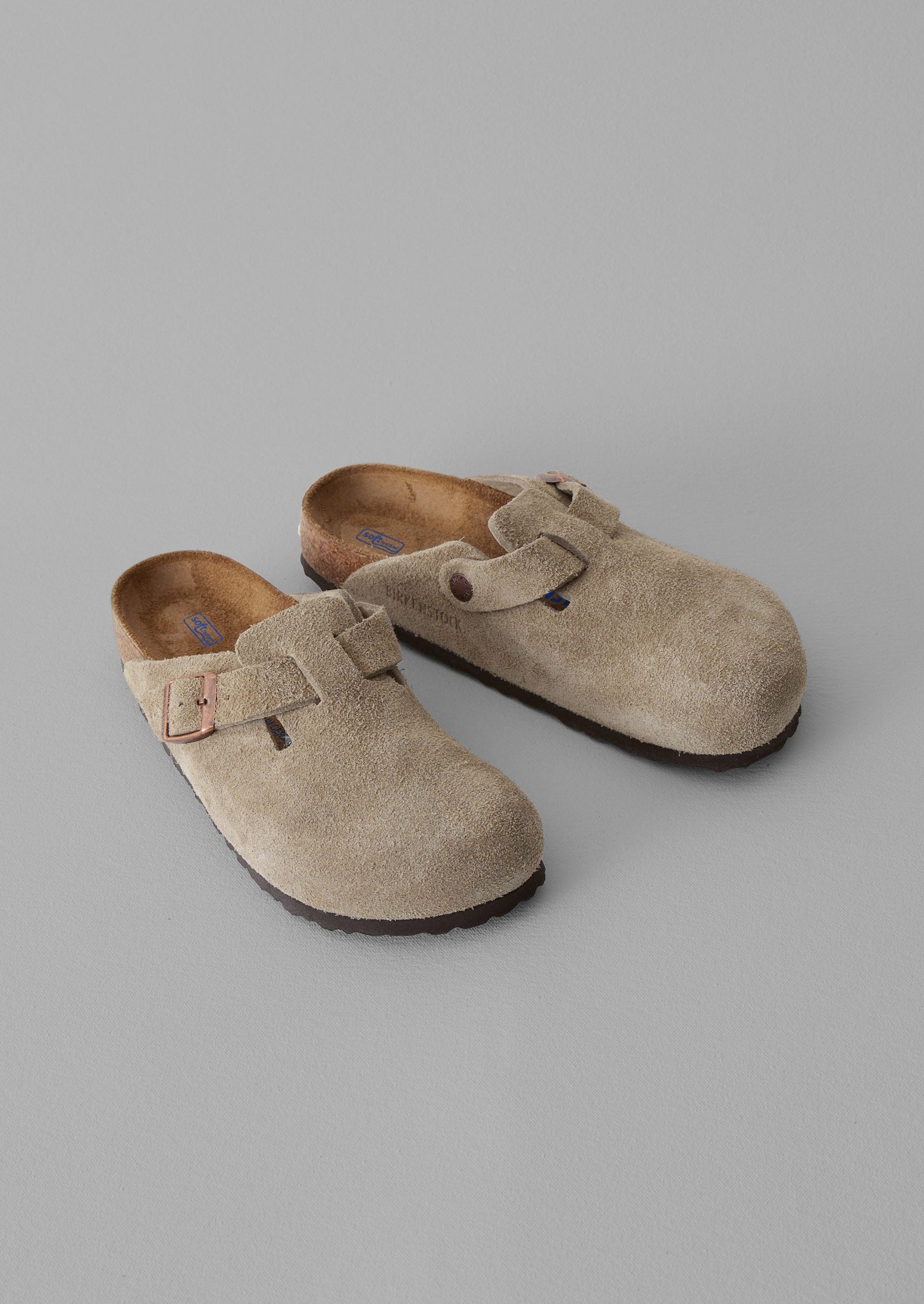 Birkenstock Taupe Suede Clogs | Comfort Slip-Ons