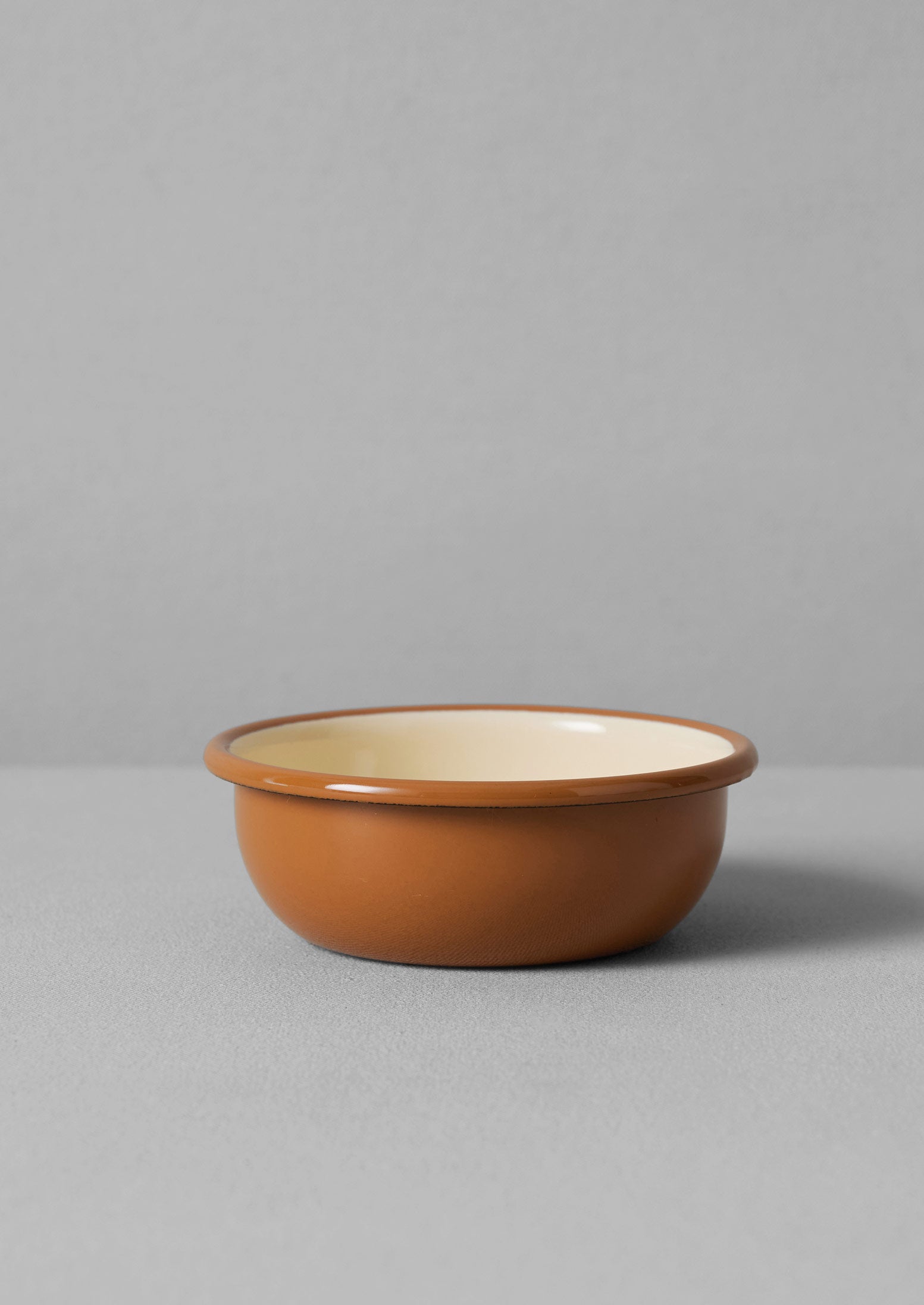 Cream & Cumin Enamel Picnic Bowl