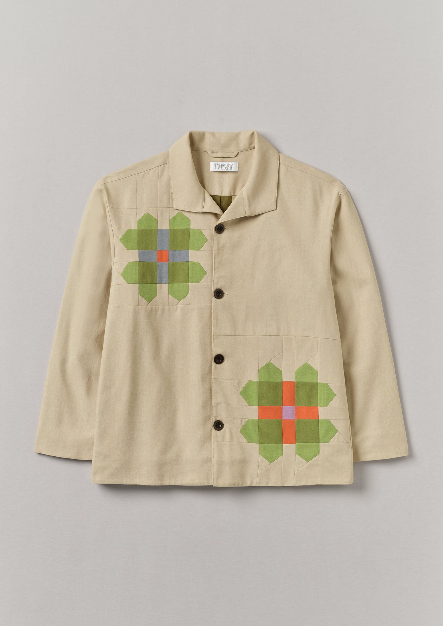 Stylish Patchwork Cotton Jacket in Multi Colors